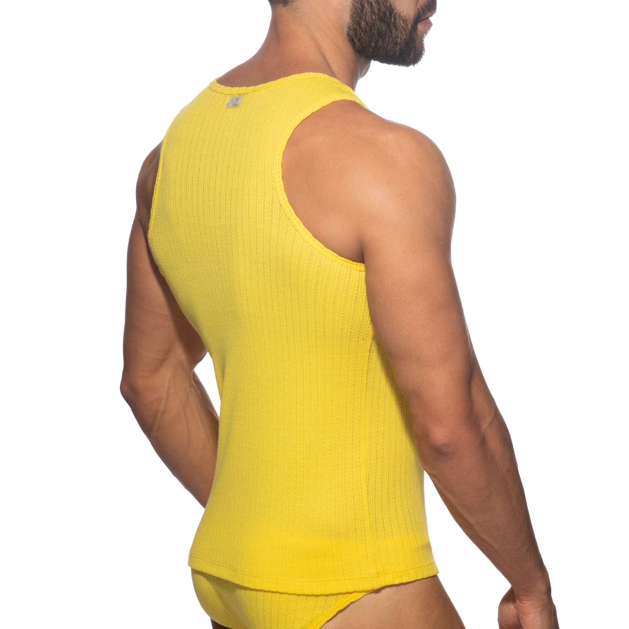 Addicted Puff Tank Top Yellow AD1378
