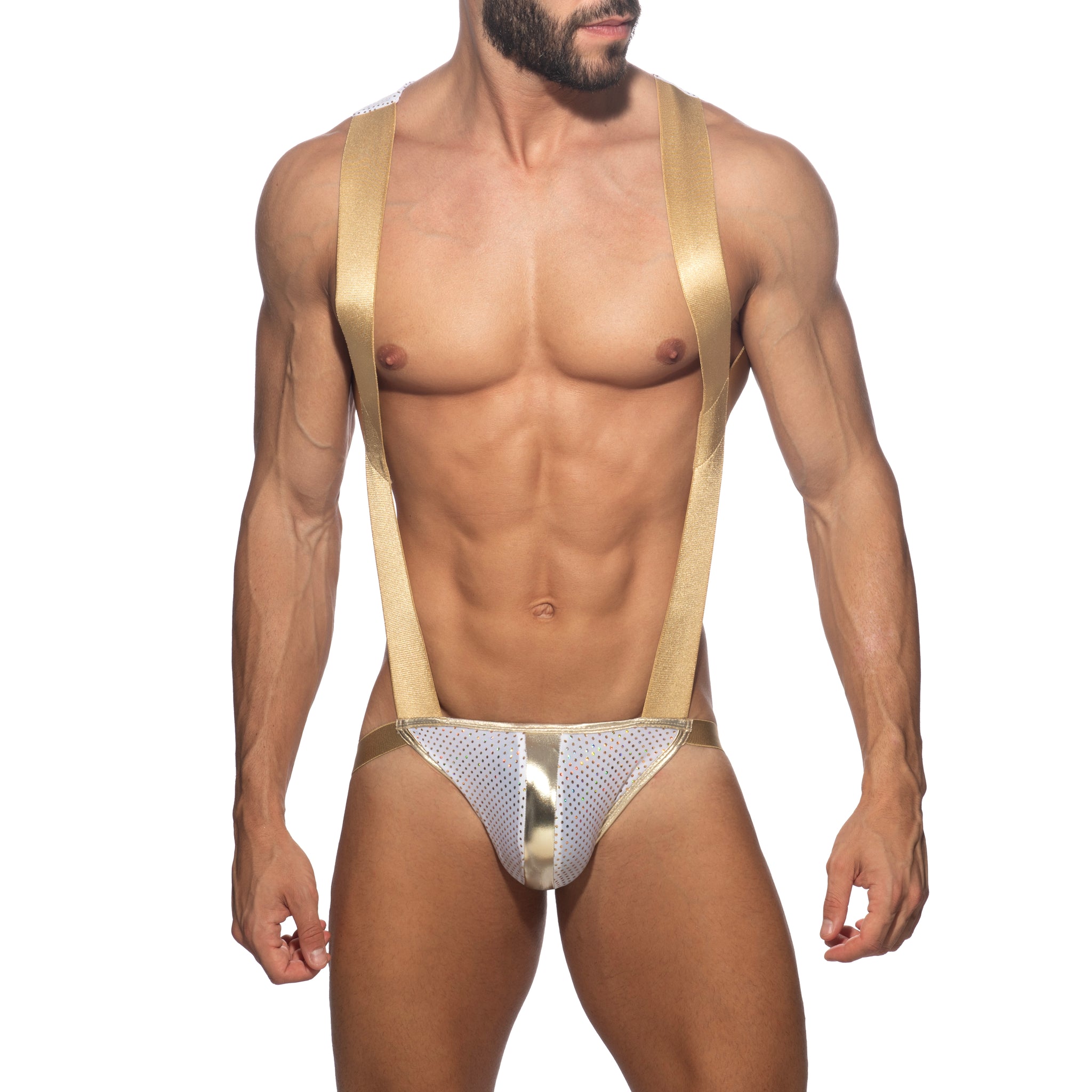 Addicted Gold Spots Party Body Harness Gold ADP19