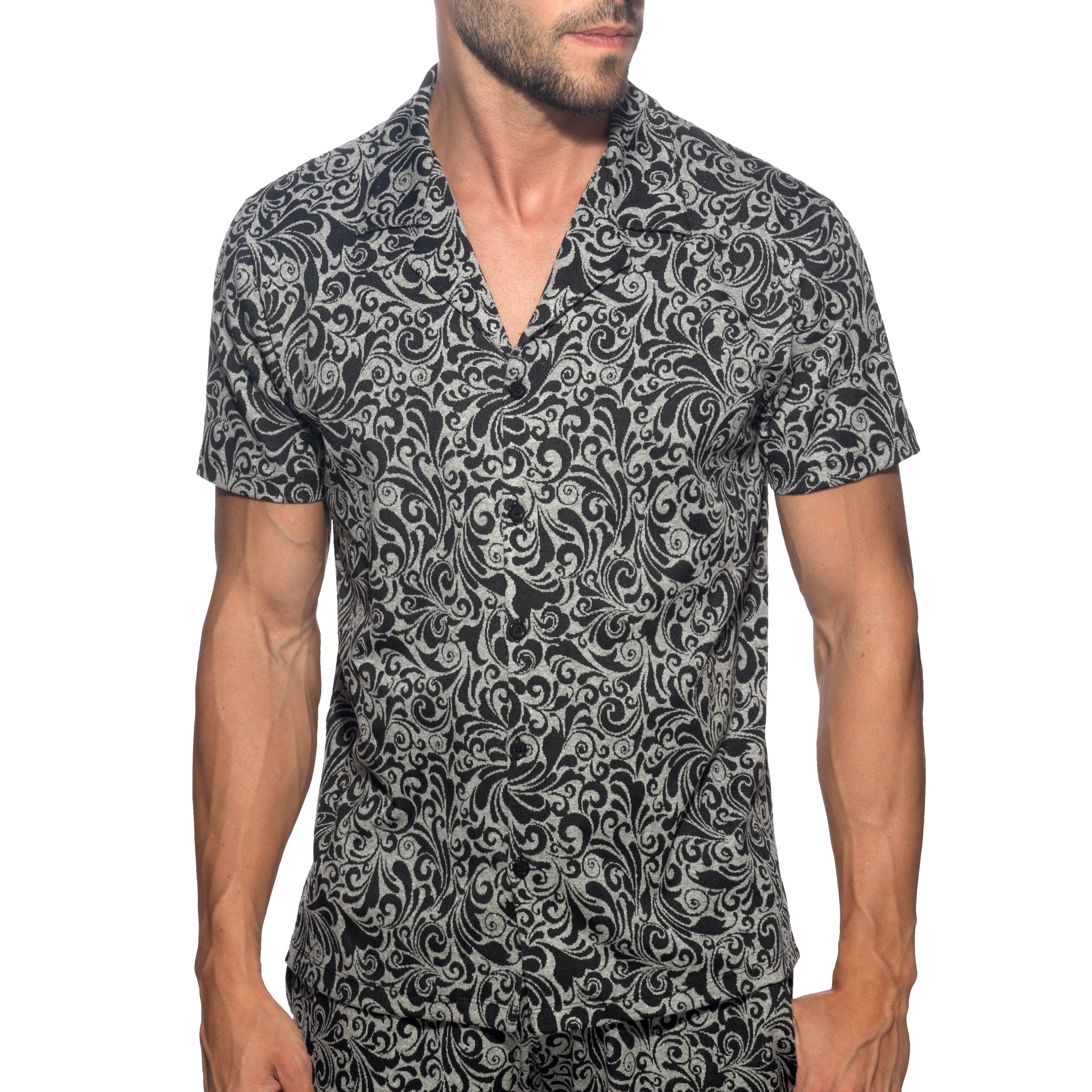 Addicted Rococo Shirt Charcoal AD1381