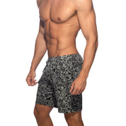 Addicted Rococo Bermuda Shorts Charcoal AD1382