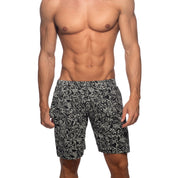 Addicted Rococo Bermuda Shorts Charcoal AD1382