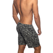 Addicted Rococo Bermuda Shorts Charcoal AD1382