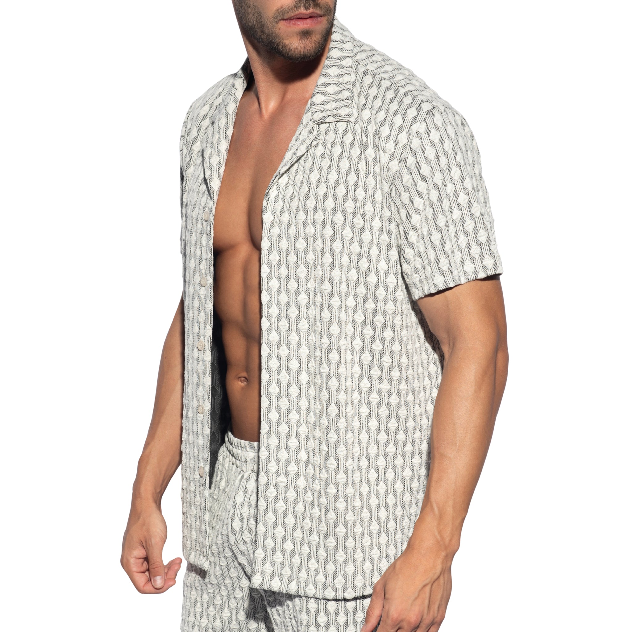 ES Collection Glen Shirt White SHT033