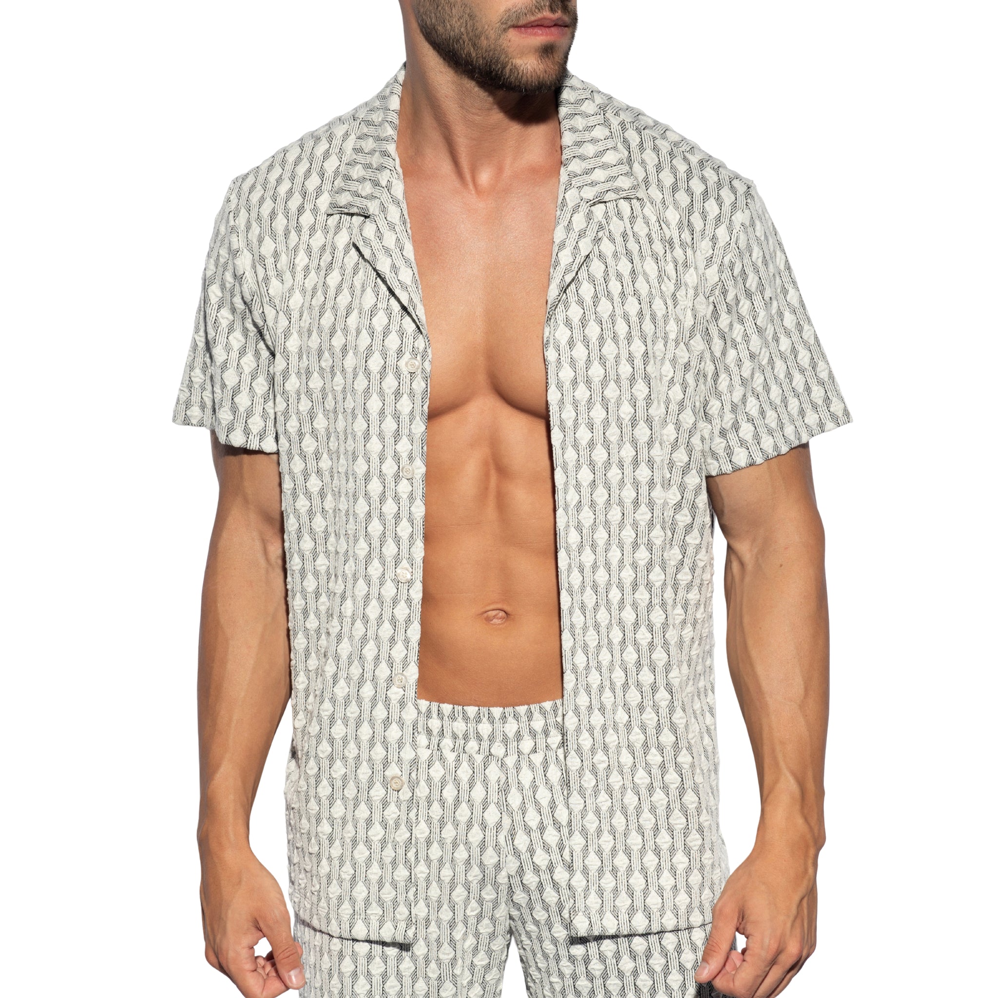 ES Collection Glen Shirt White SHT033