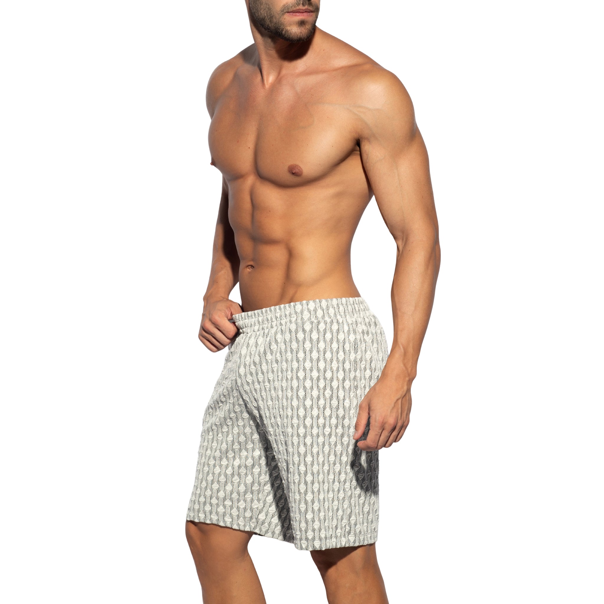 ES Collection Glen Bermuda Shorts White SP355