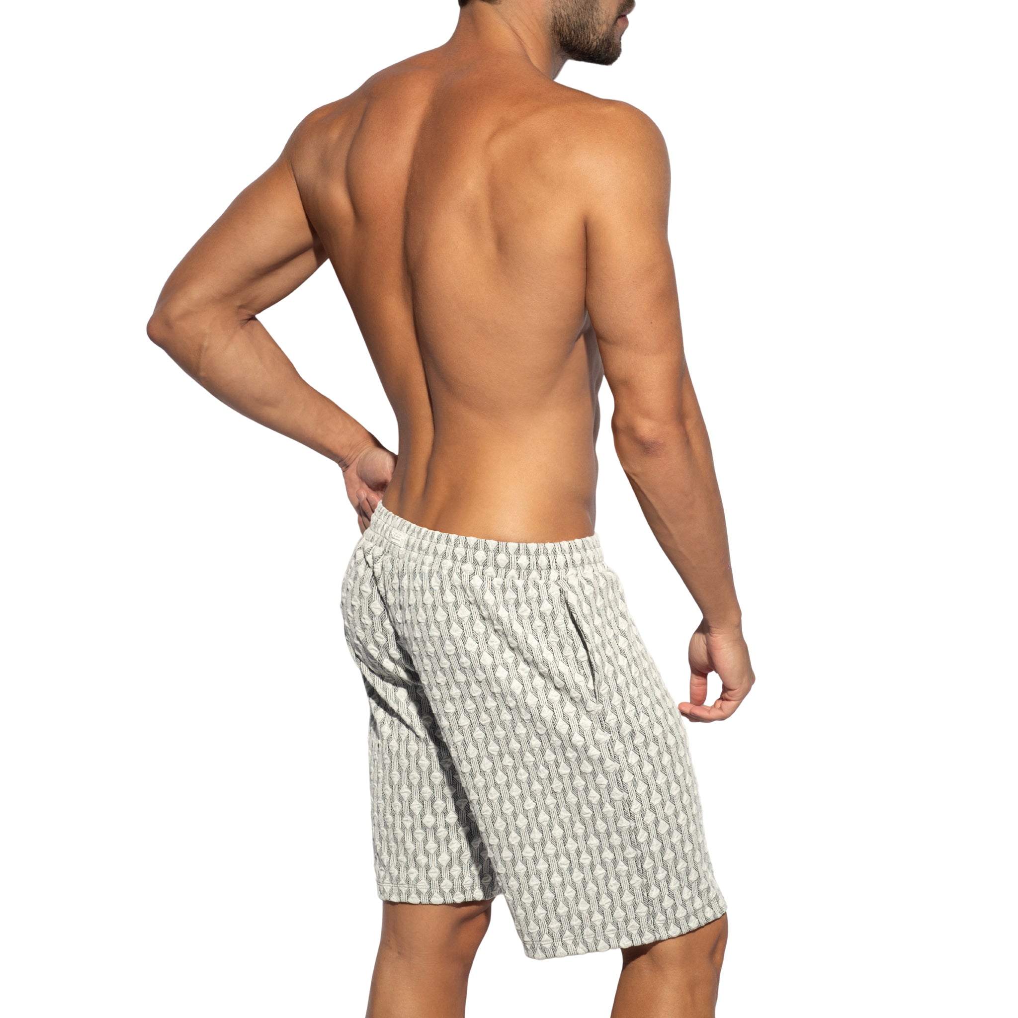 ES Collection Glen Bermuda Shorts White SP355