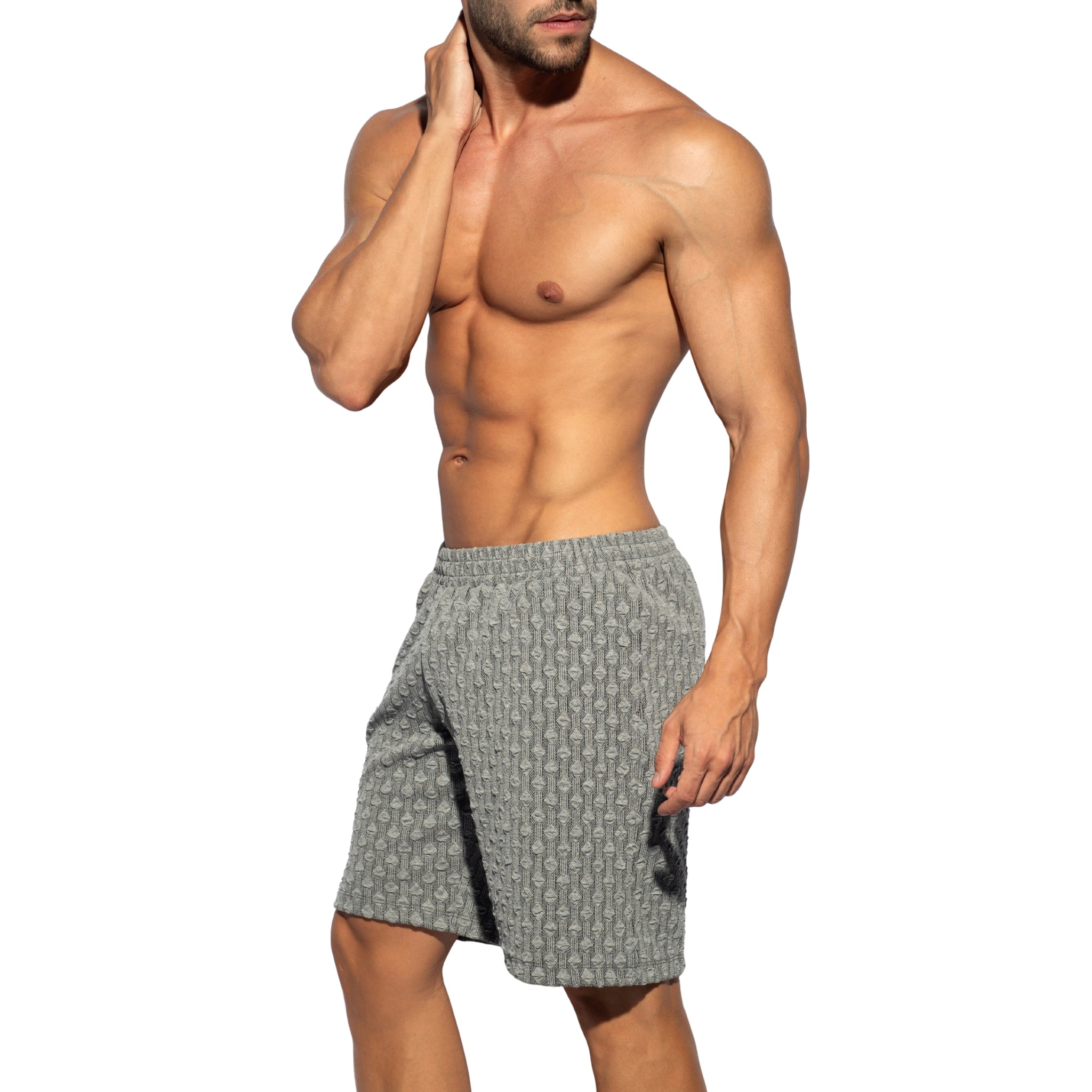 ES Collection Glen Bermuda Shorts Charcoal SP355