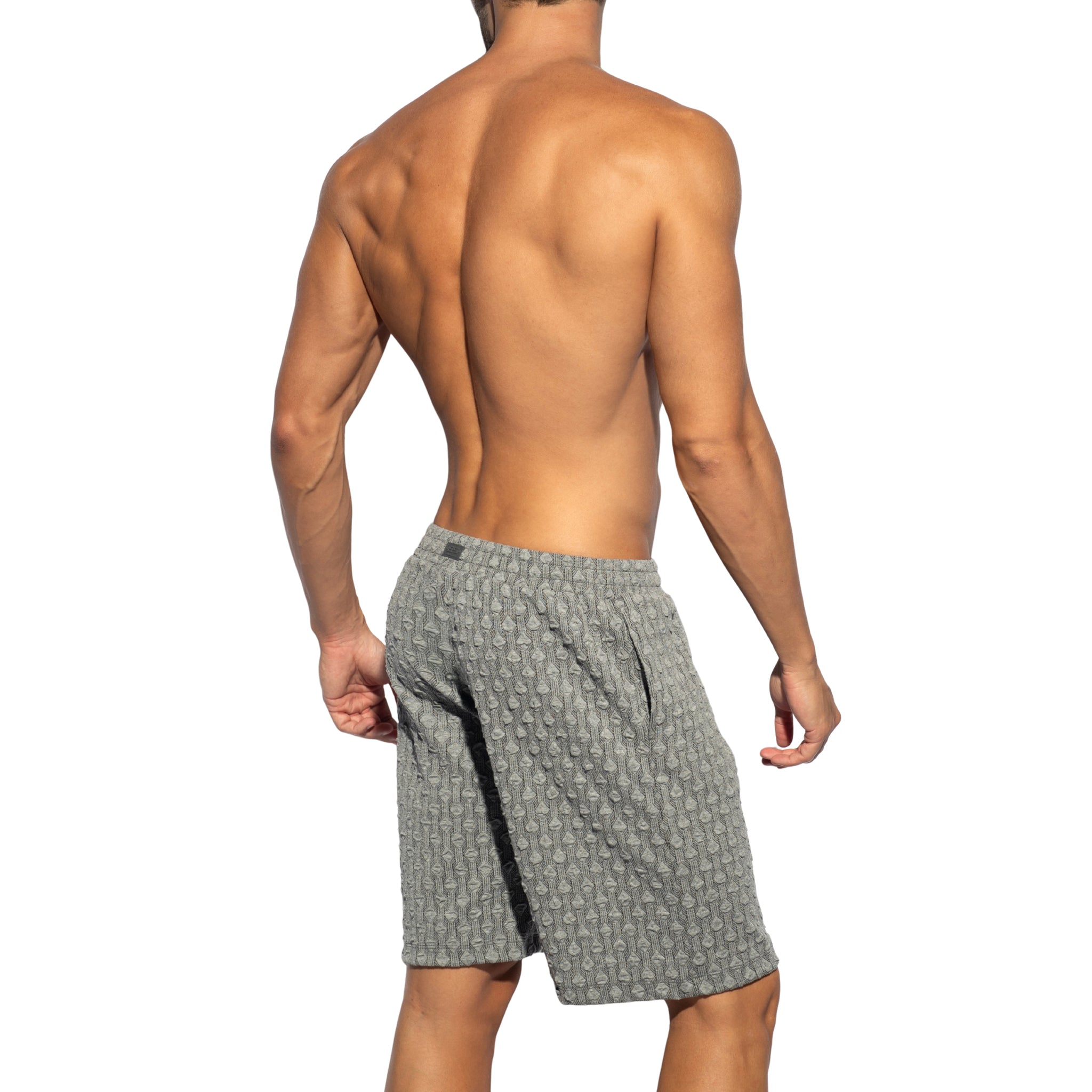 ES Collection Glen Bermuda Shorts Charcoal SP355