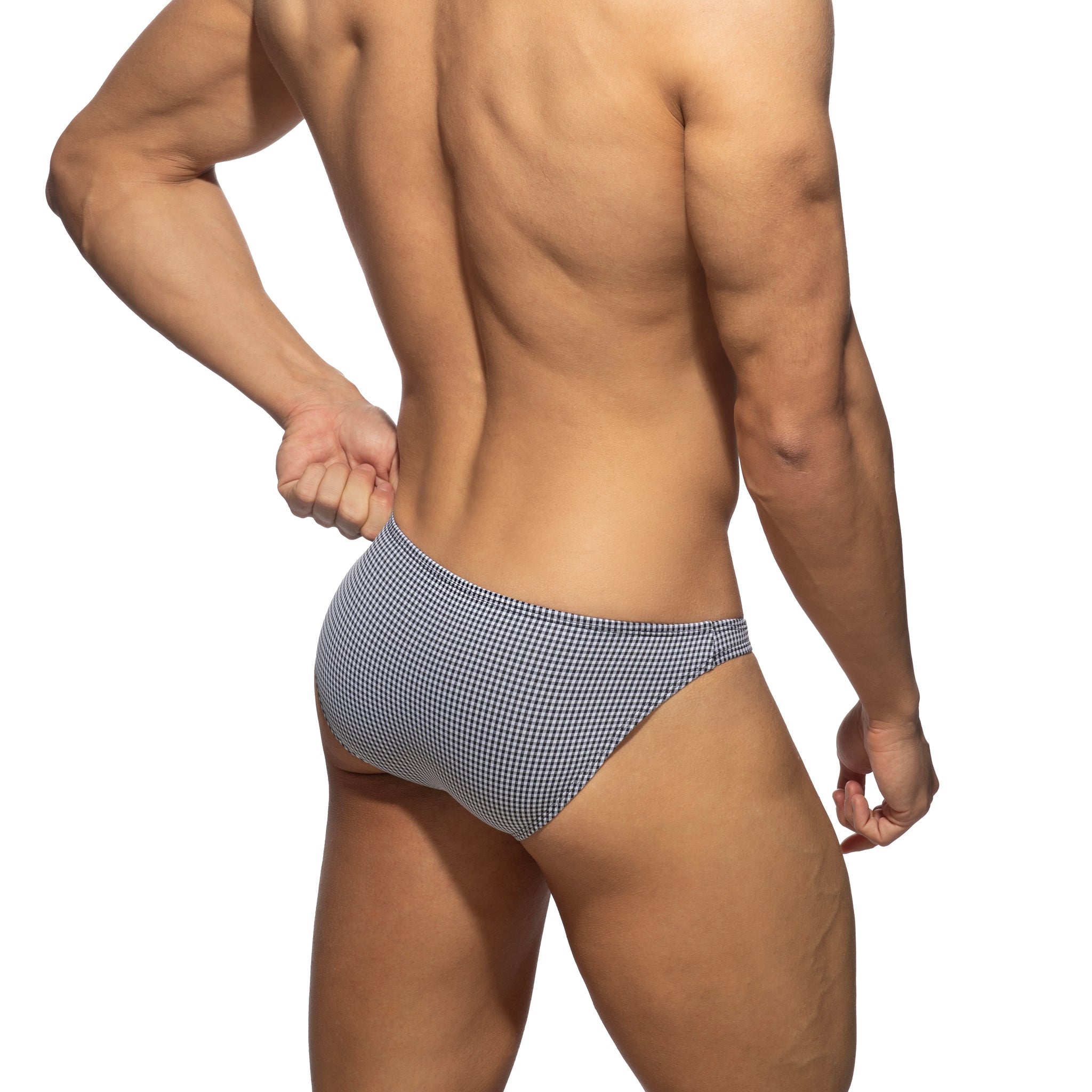 Addicted Chess Bikini Brief Black AD1350