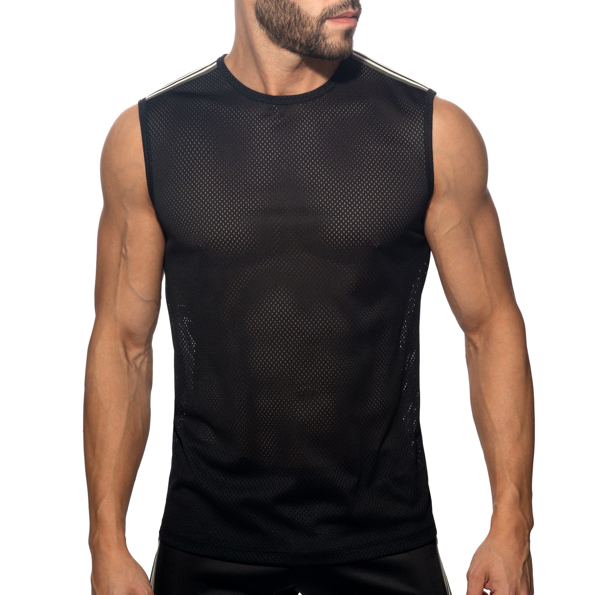 Addicted Nexus Mesh Tank Top Black AD1337