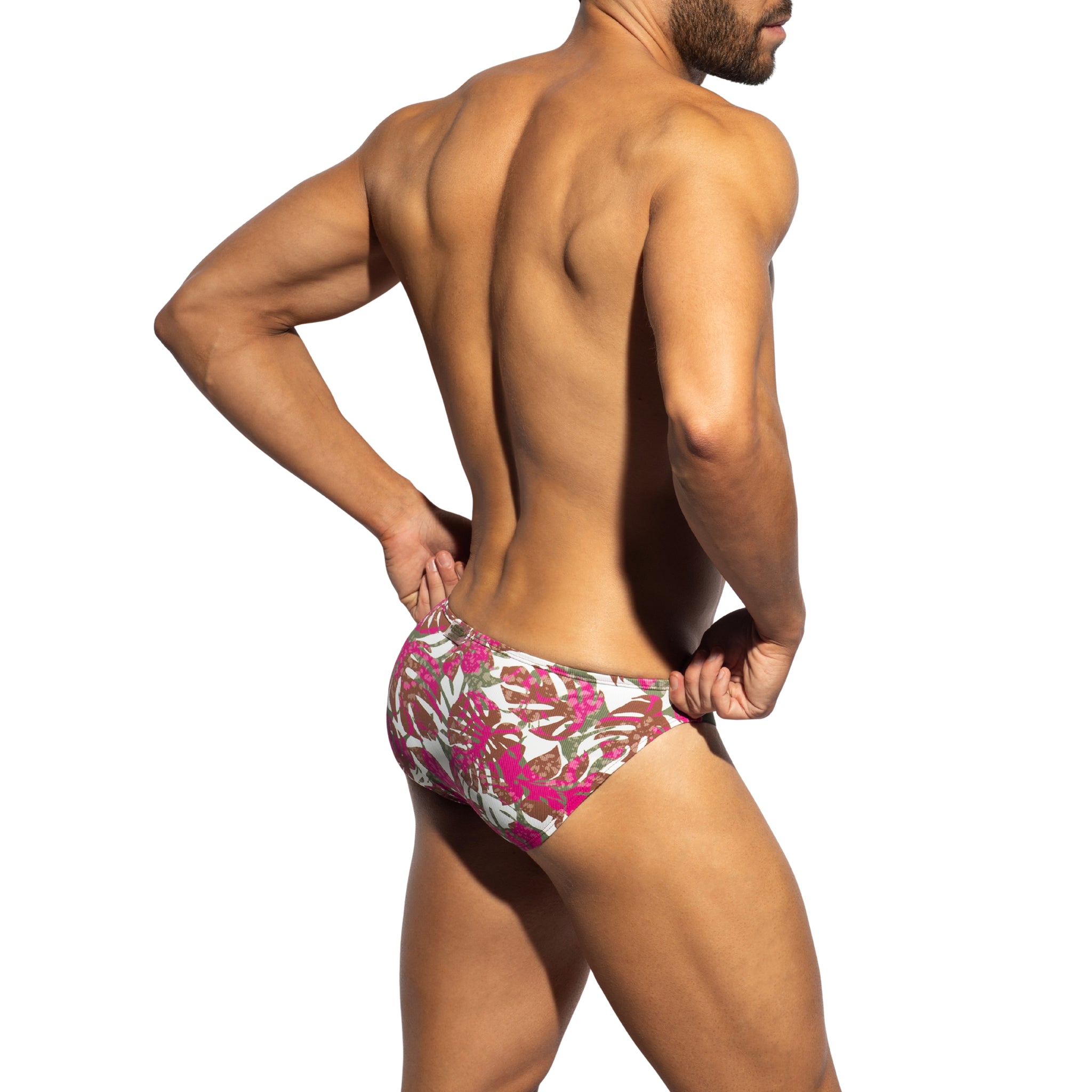 ES Collection Garden Rib Bikini Brief Khaki UN653