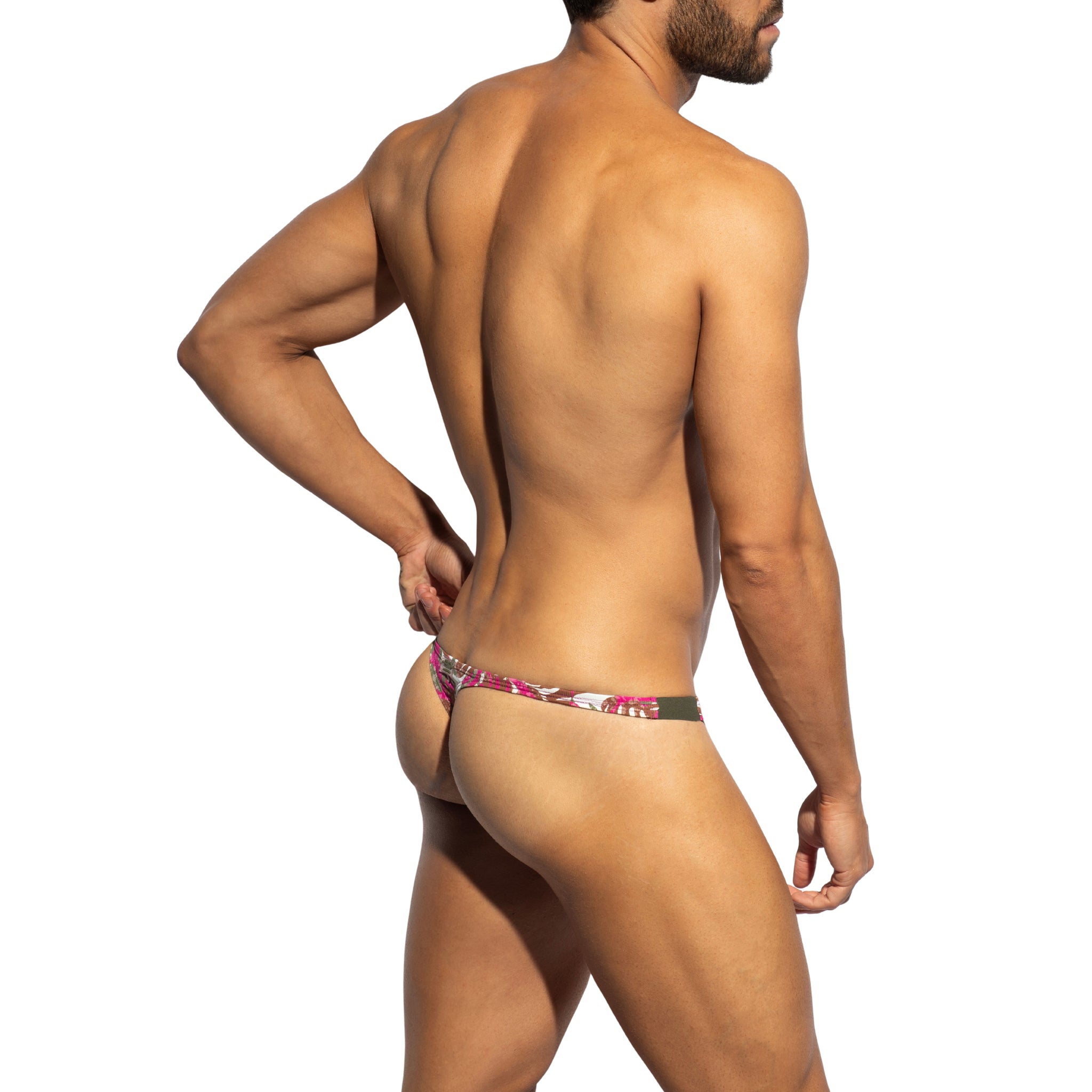 ES Collection Garden Rib Thong Khaki UN654