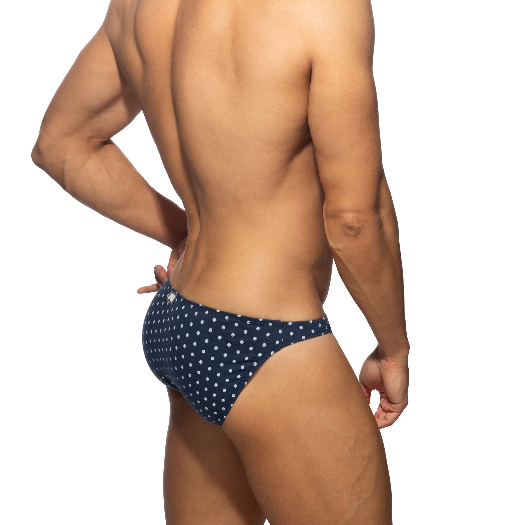 Addicted Polka Dots Bikini Brief Navy AD1401