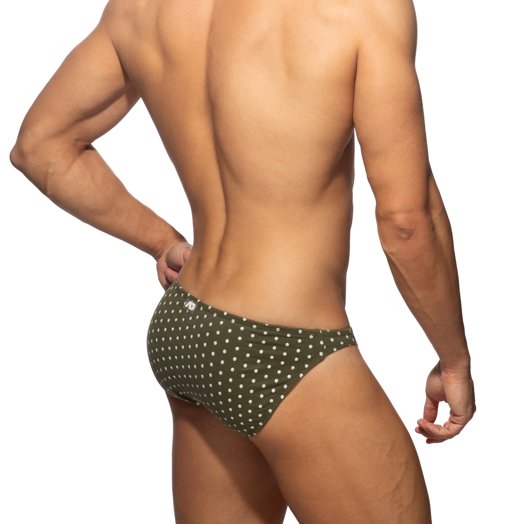Addicted Polka Dots Bikini Brief Khaki AD1401