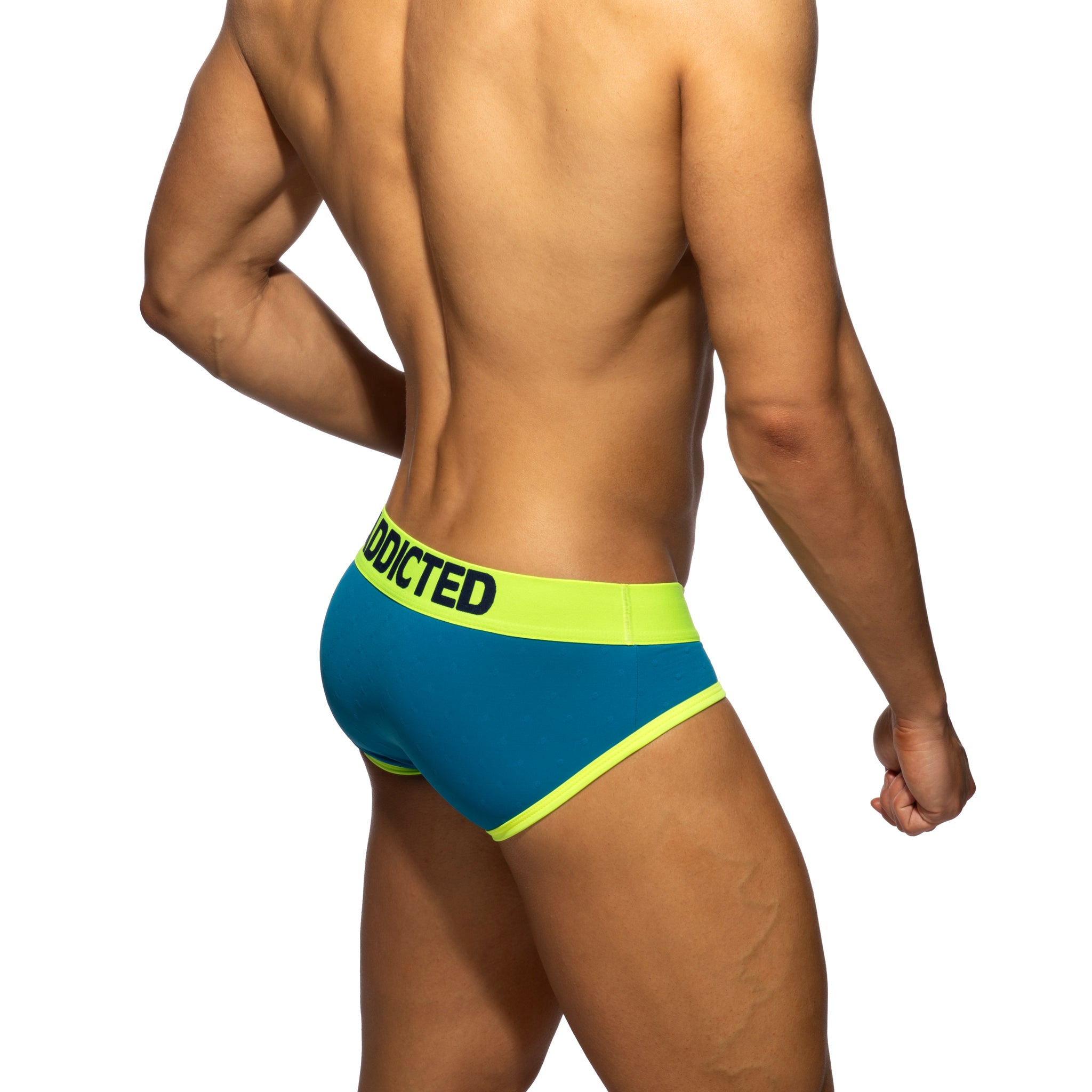 Addicted Dot Dot Dot Swimderwear Brief Peacock AD1428