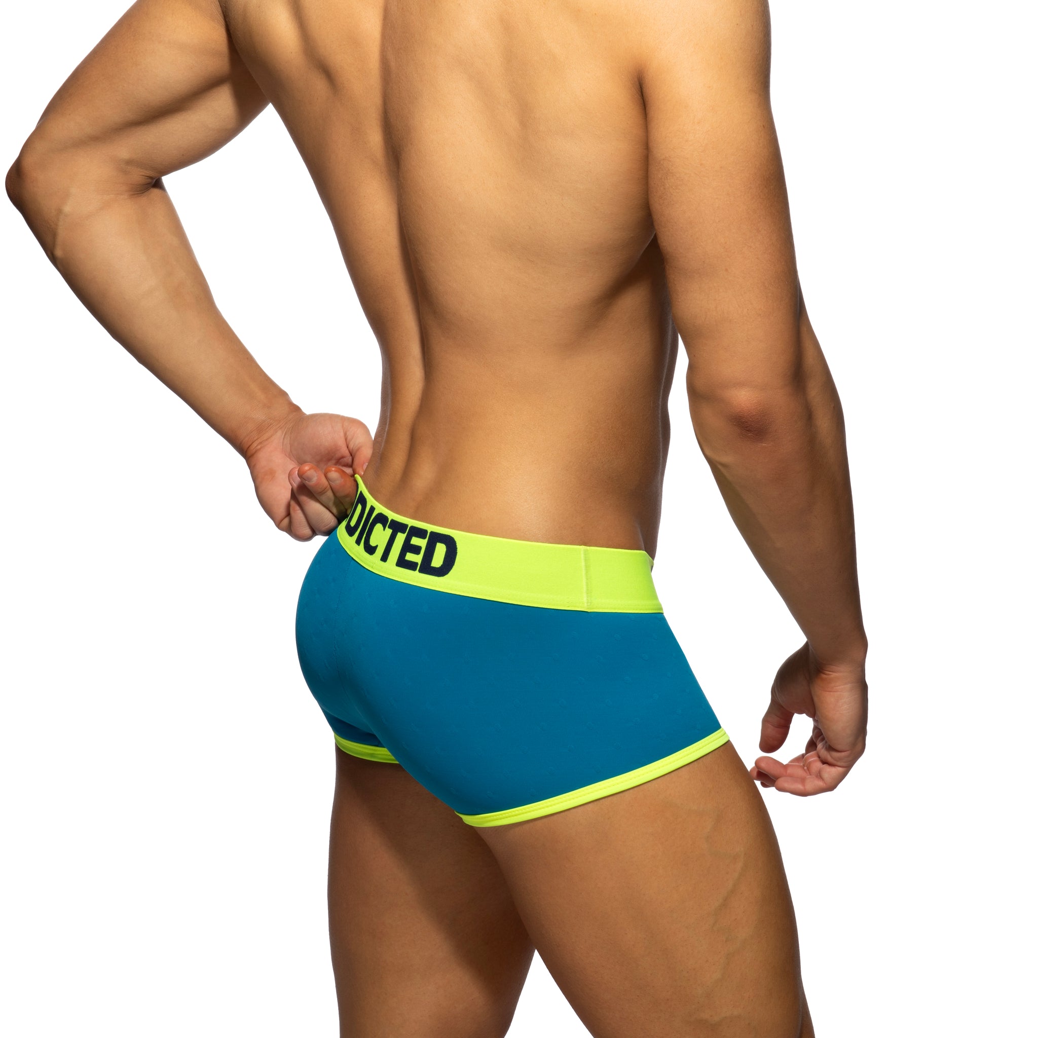 Addicted Dot Dot Dot Swimderwear Trunk Peacock AD1429