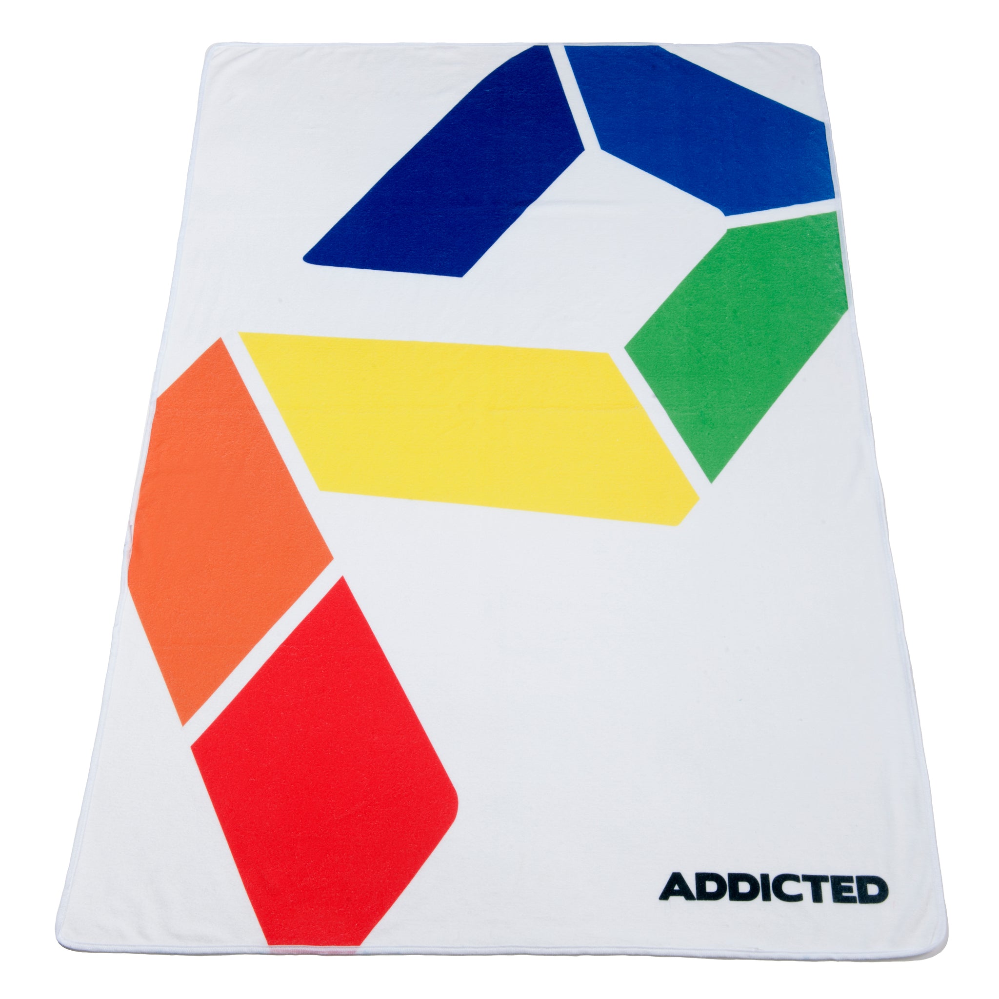 Addicted AD Rainbow Beach Towel White AD717