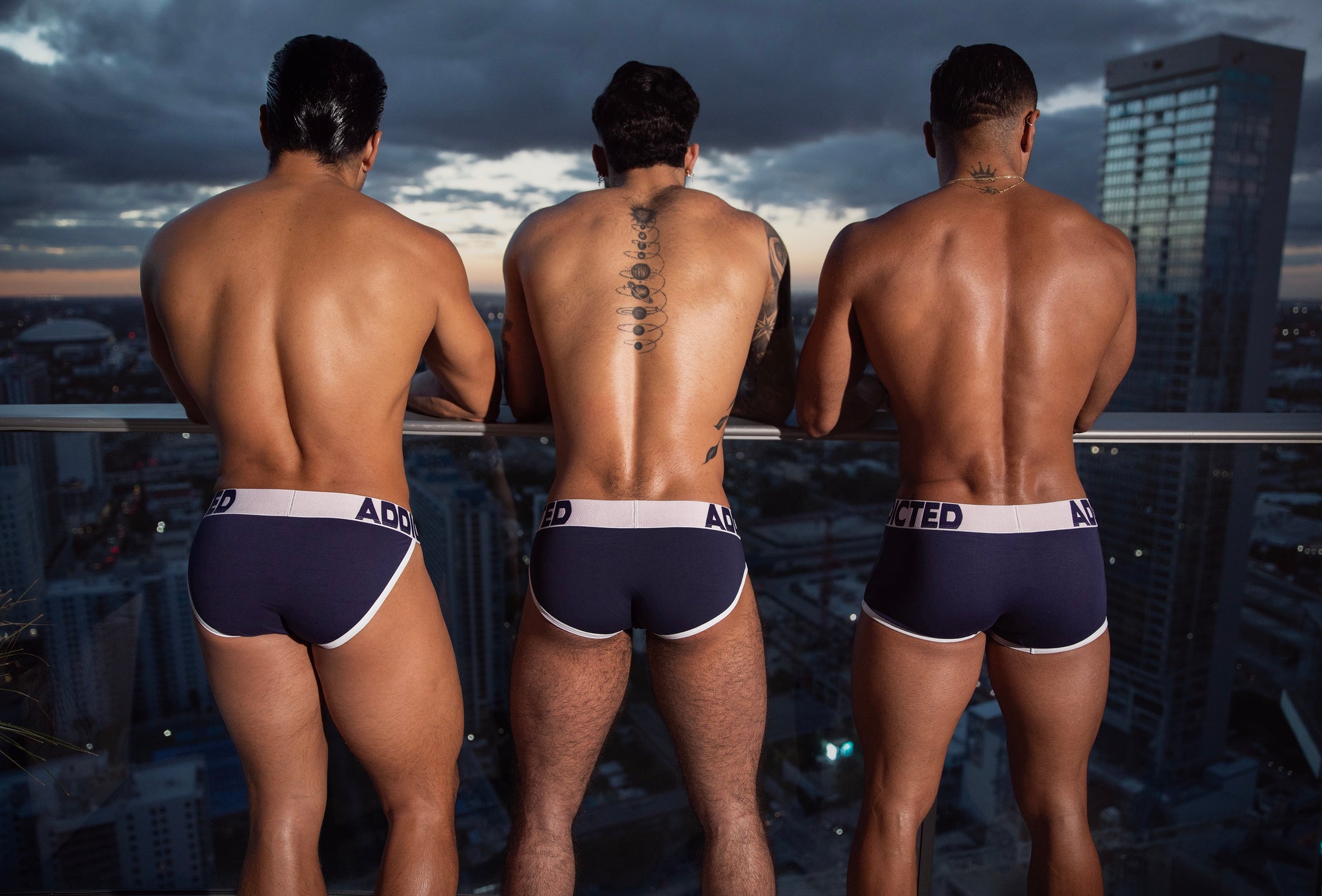 Addicted Open Fly Cotton Trunk White AD1203