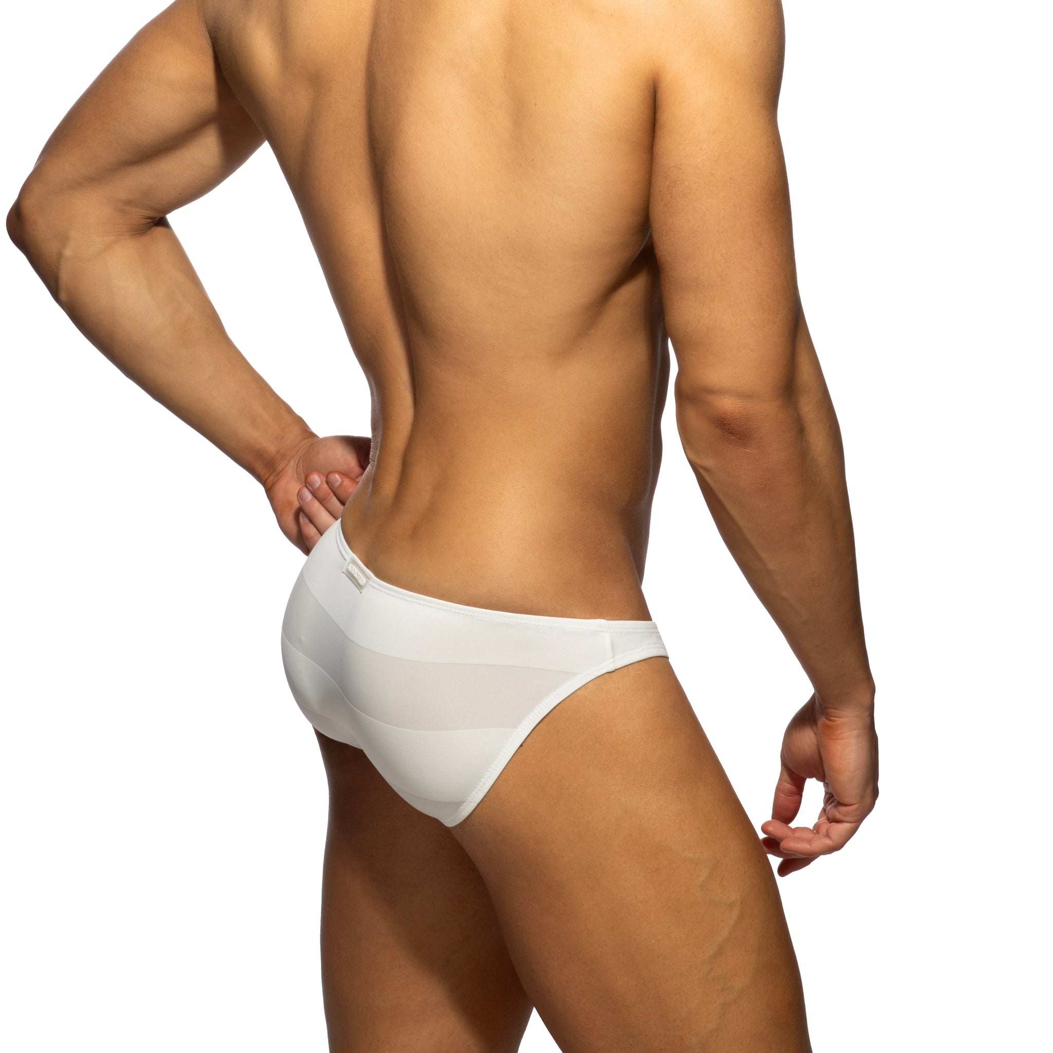Addicted Thick Stripes Bikini Brief Ivory AD1422