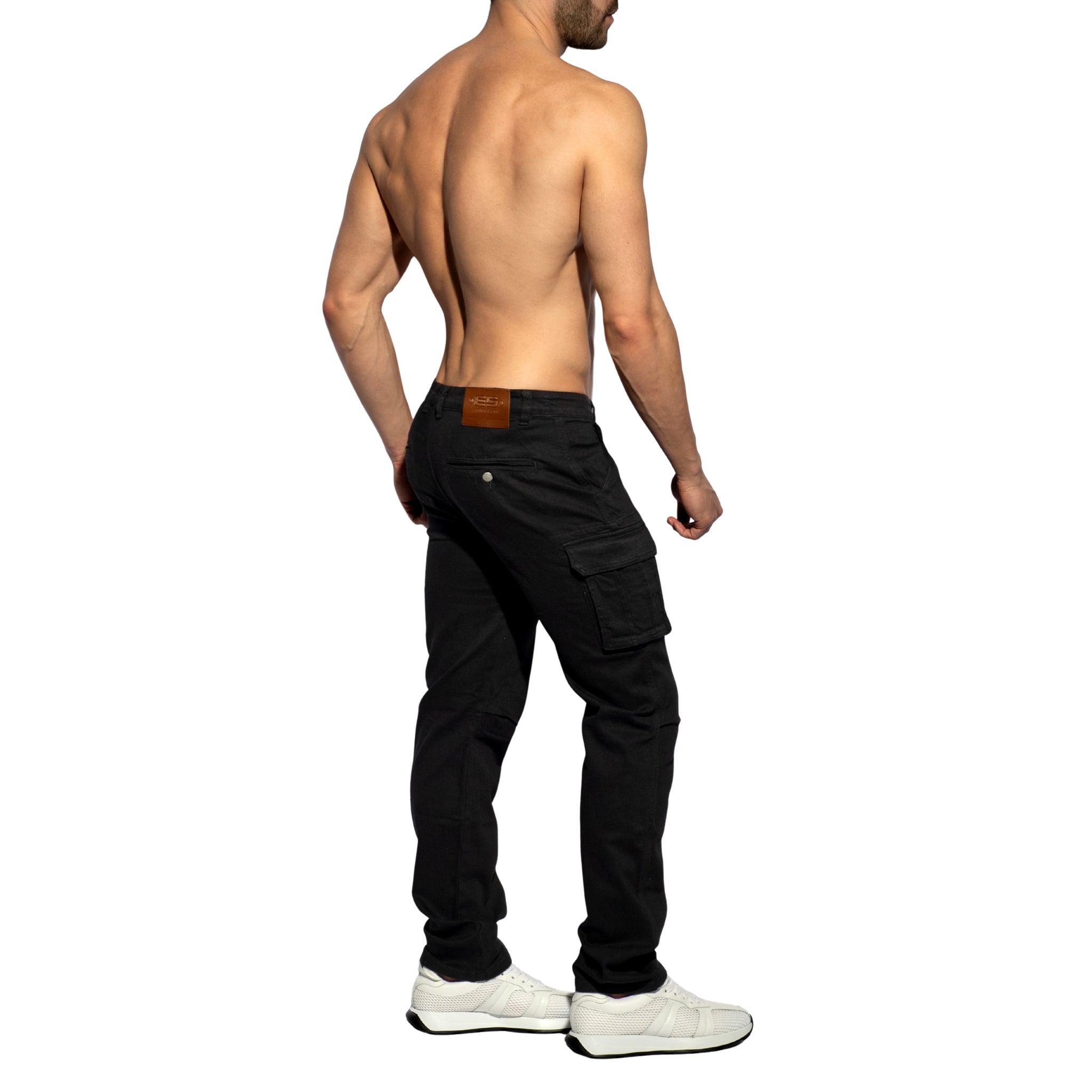 ES Collection Cargo Denim Jeans Black ESJ078
