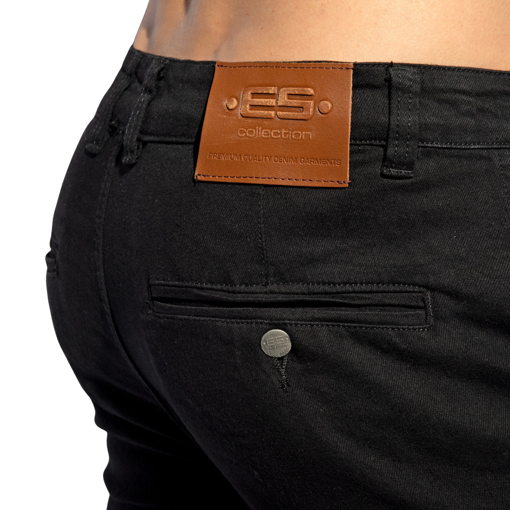 ES Collection Cargo Denim Jeans Black ESJ078