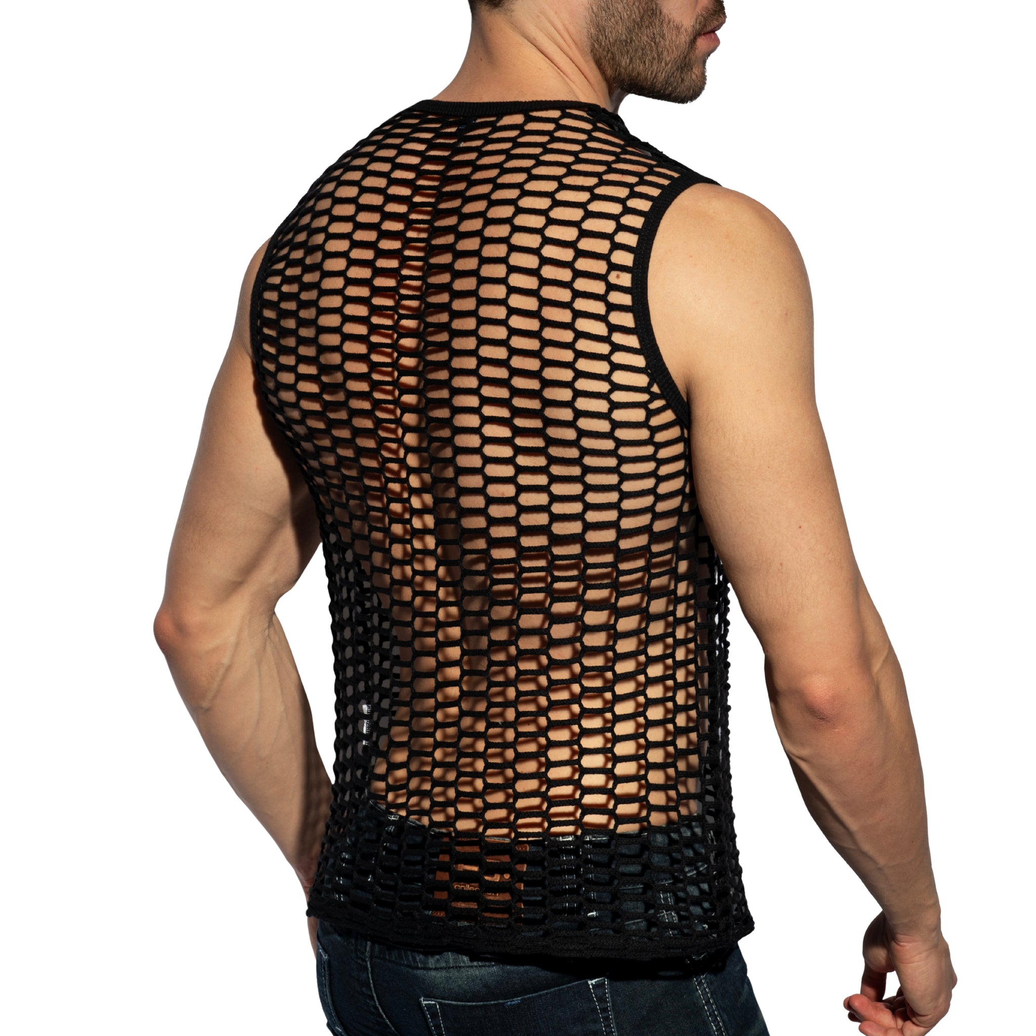 ES Collection Fishing Line Tank Top Black TS365