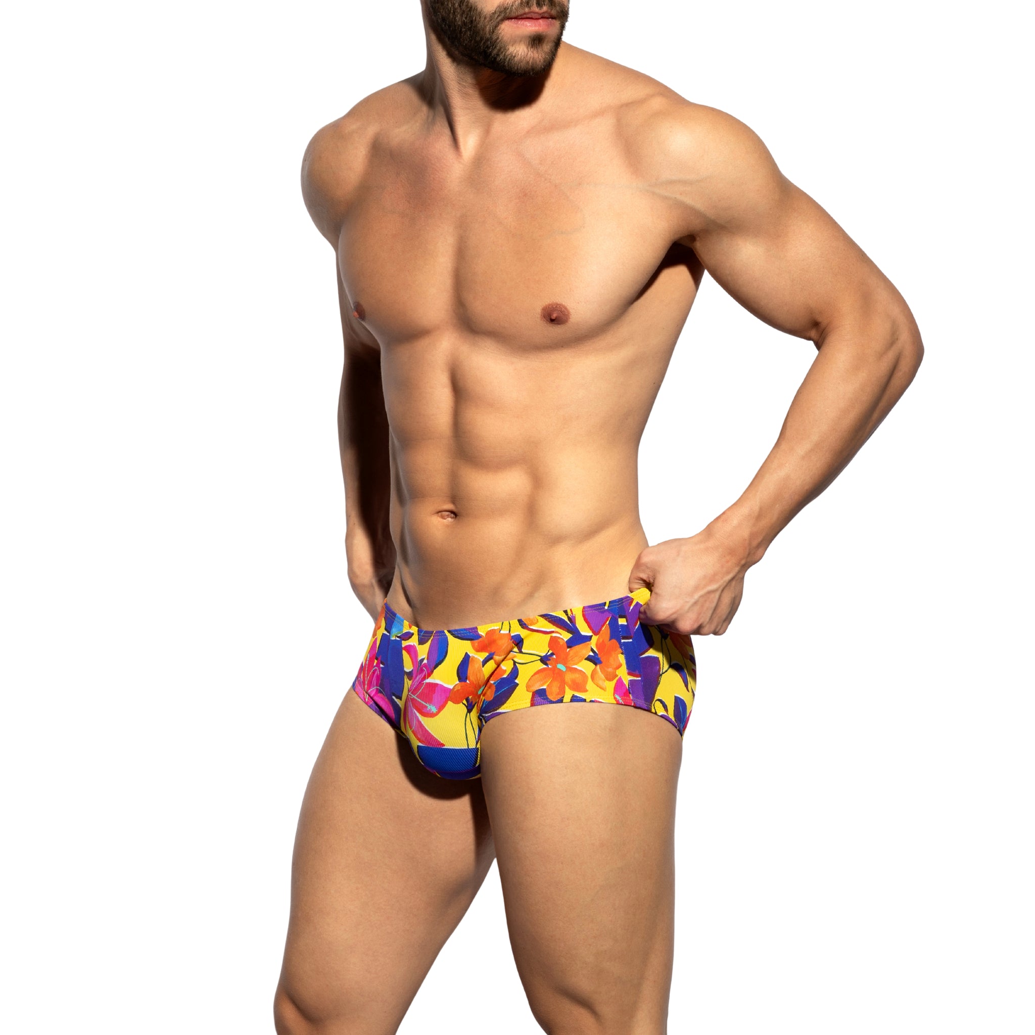 ES Collection Bold Flowers Brief Yellow UN663