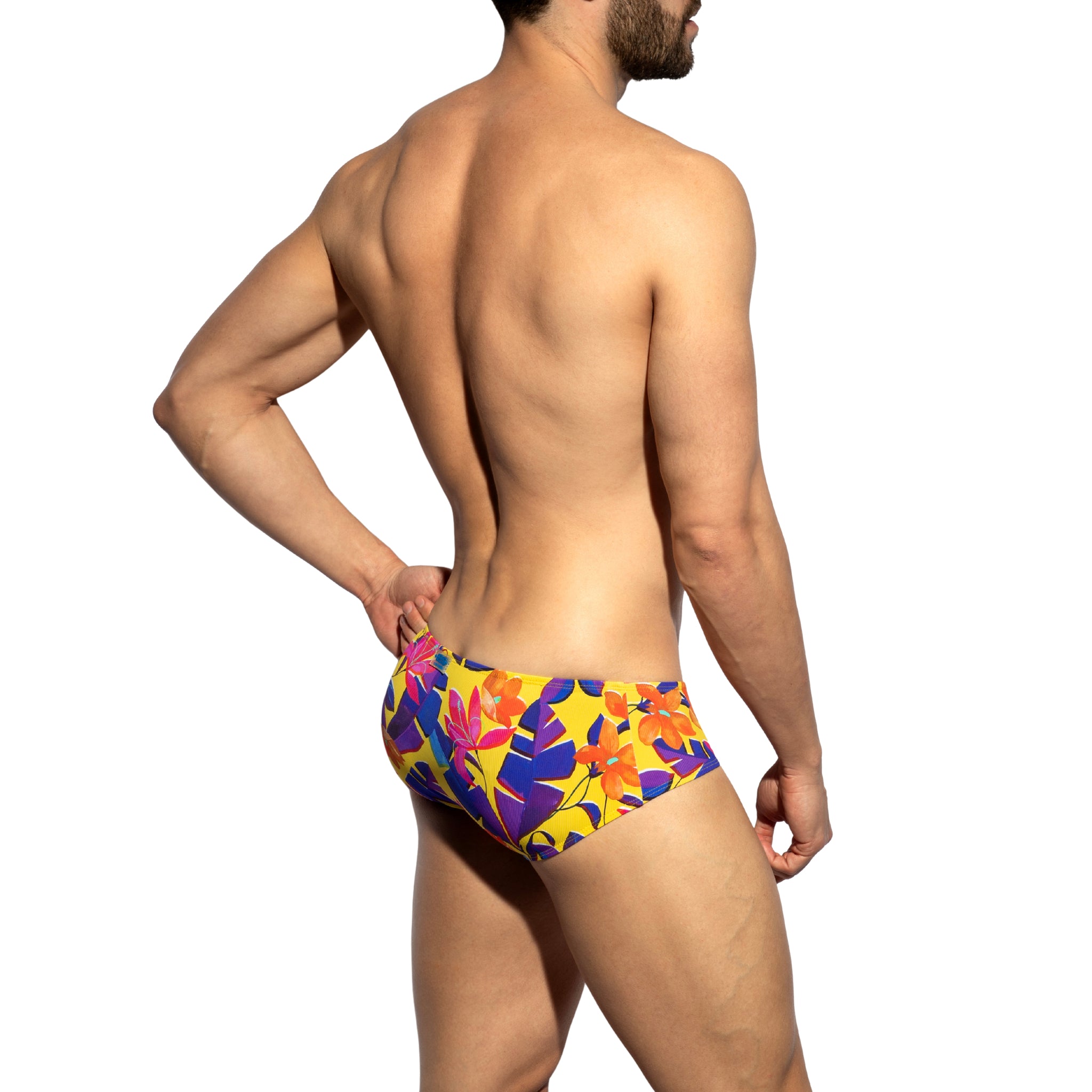ES Collection Bold Flowers Brief Yellow UN663