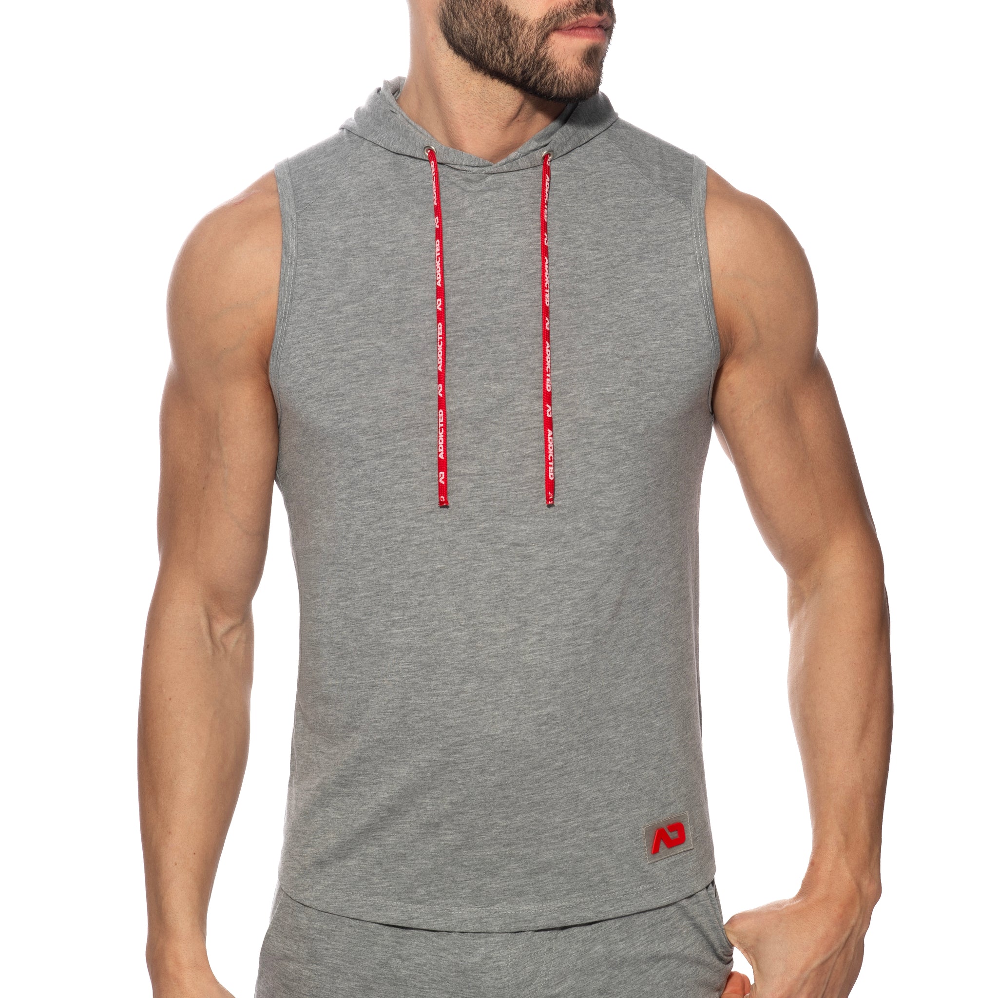 Addicted Band Cotton Hoodie Heather Grey AD1001