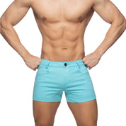 Addicted 5 Pockets Summer Shorts Sky Blue AD1195