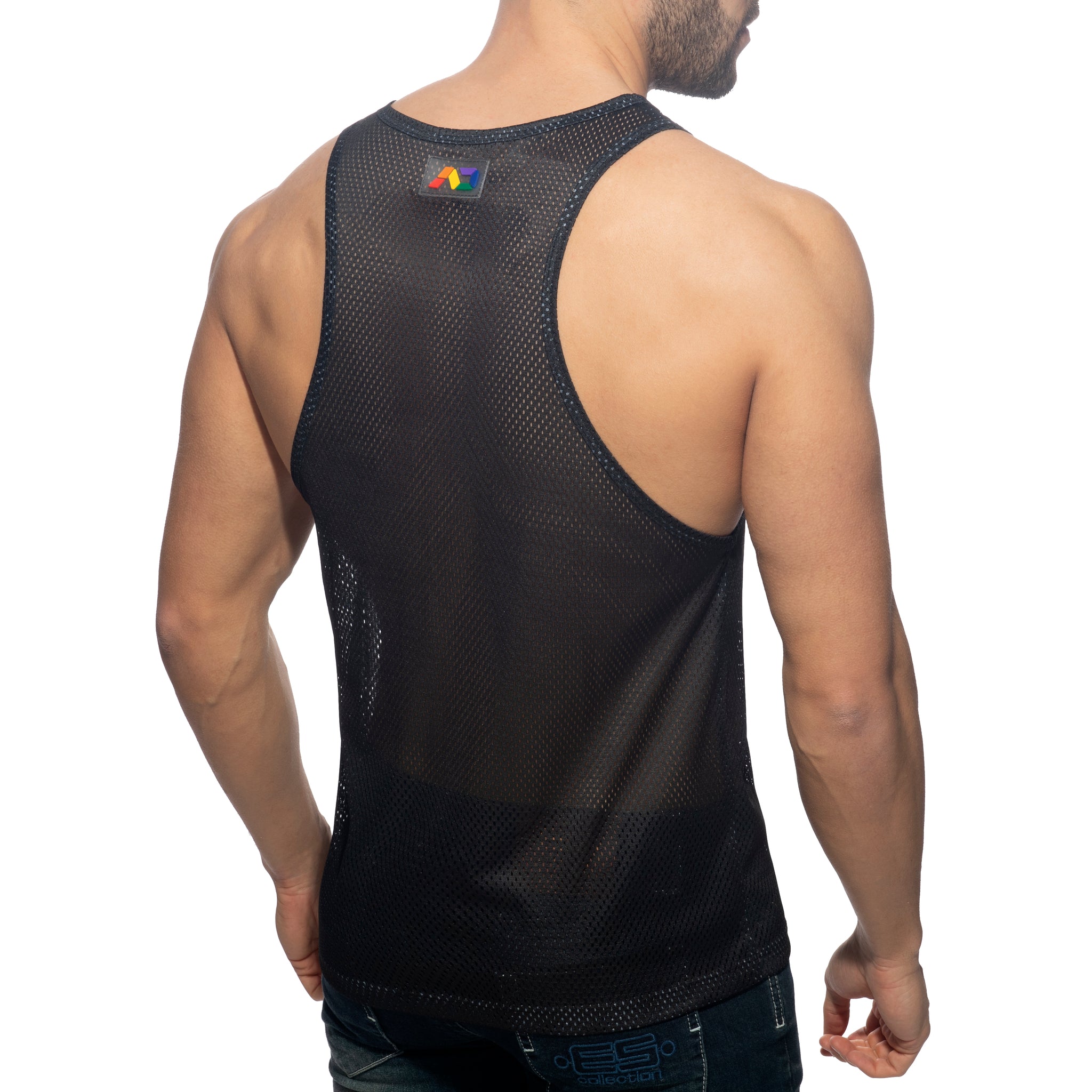 Addicted AD Rainbow Tank Top Black AD542