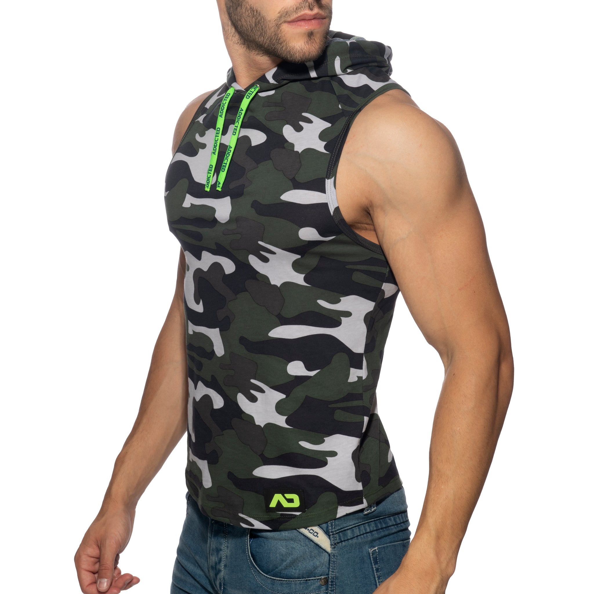 Addicted Band Cotton Hoody Camouflage AD1001