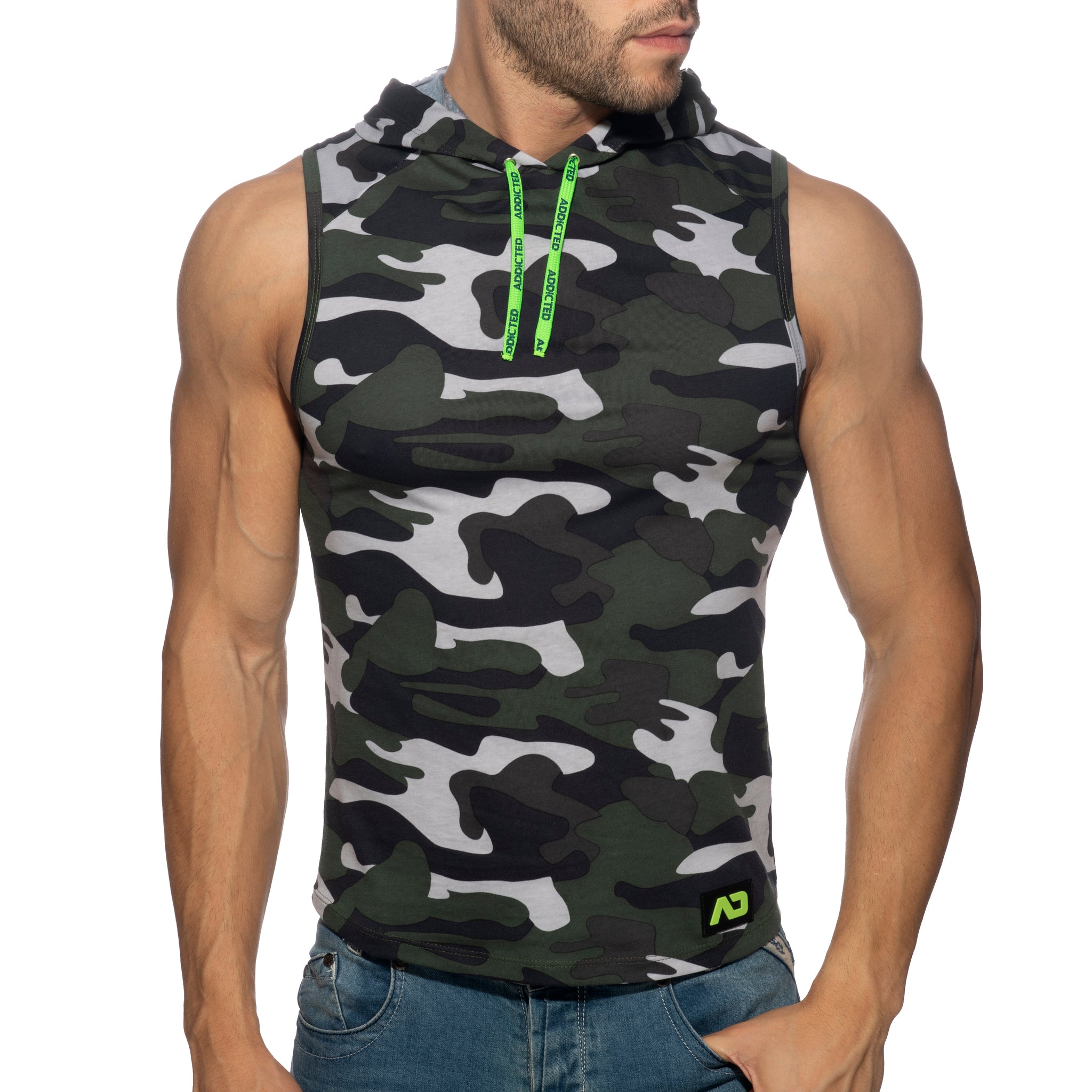 Addicted Band Cotton Hoody Camouflage AD1001