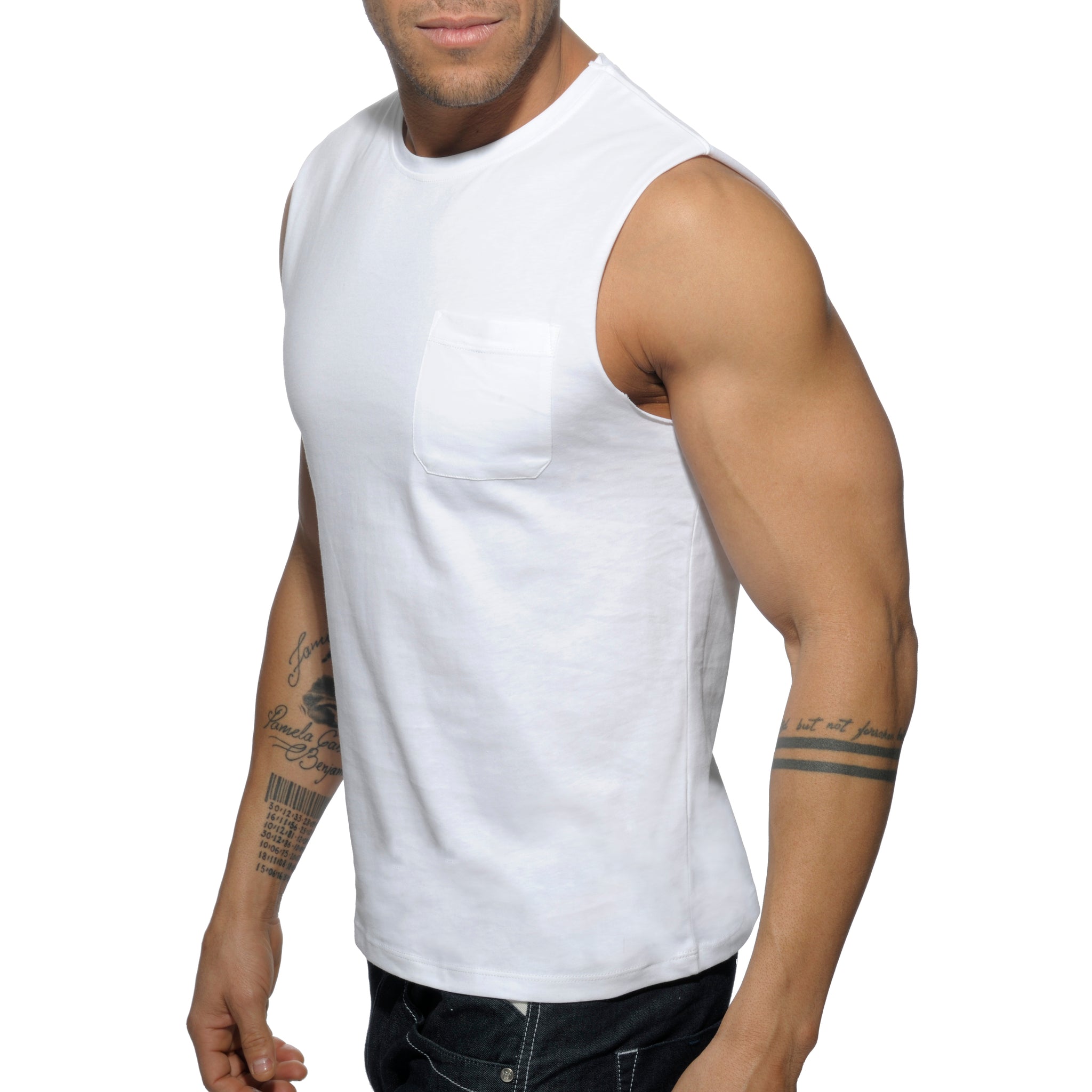 Addicted Basic Tank Top White AD531