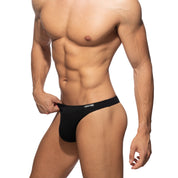 Addicted Cotton Thong Black AD986