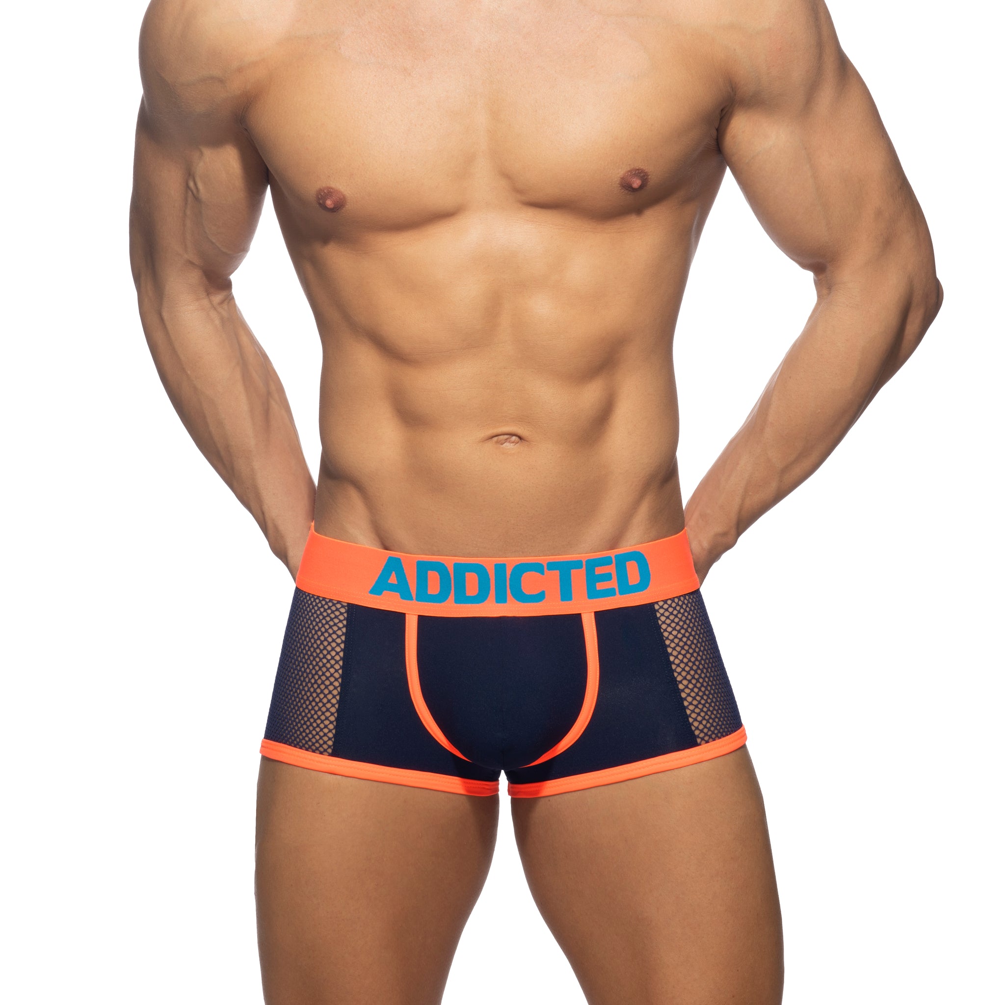 Addicted Neon Mesh Trunk Navy AD1219