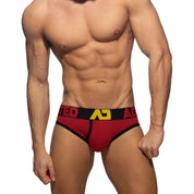 Addicted Open Fly Cotton Brief Black AD1202