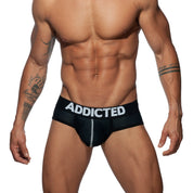 Addicted Push Up Mesh Brief Black AD805