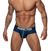 Addicted Push Up Mesh Brief Navy AD805