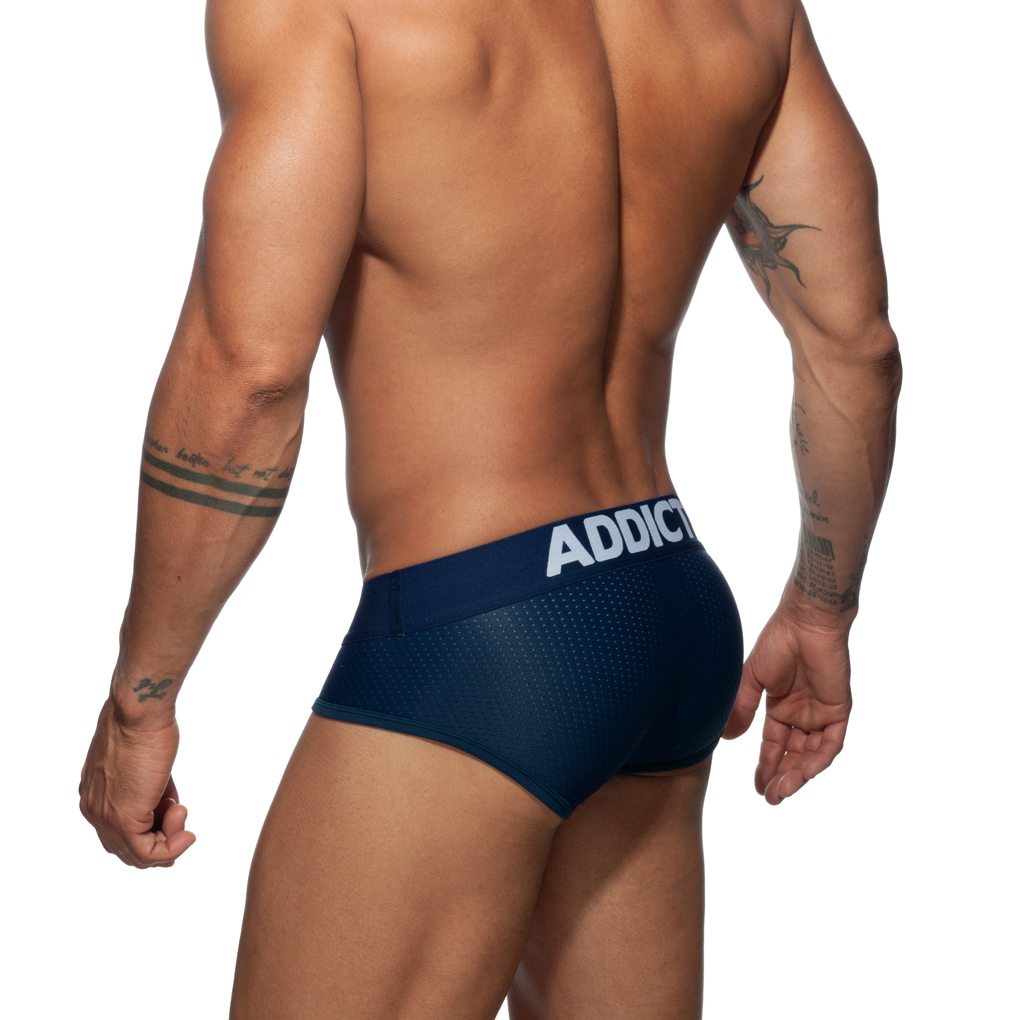 Addicted Push Up Mesh Brief Navy AD805