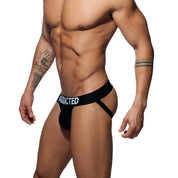 Addicted Push Up Mesh Jock Black AD773