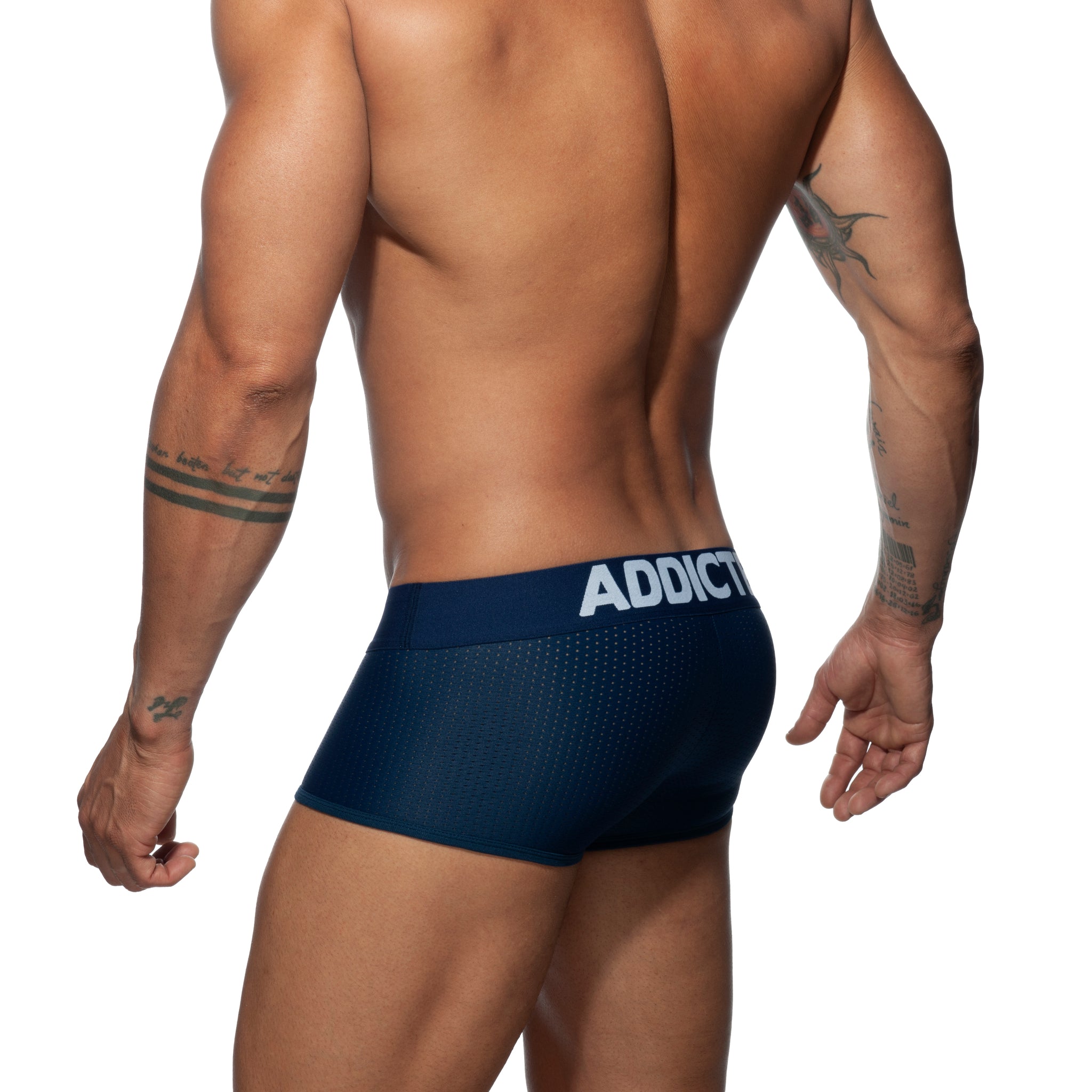 Addicted Push Up Mesh Trunk Navy AD806