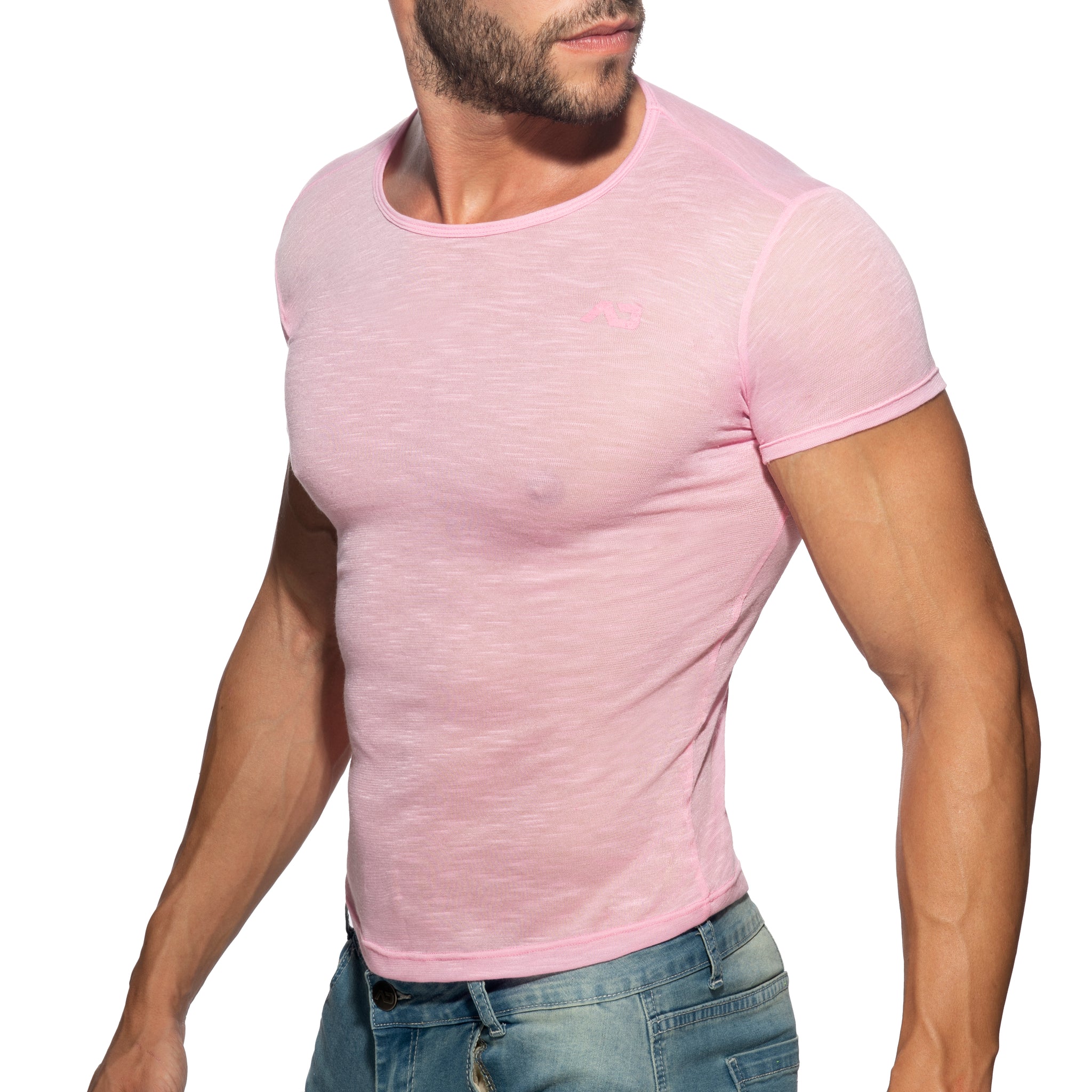 Addicted Thin Flame T-Shirt Pink AD1109