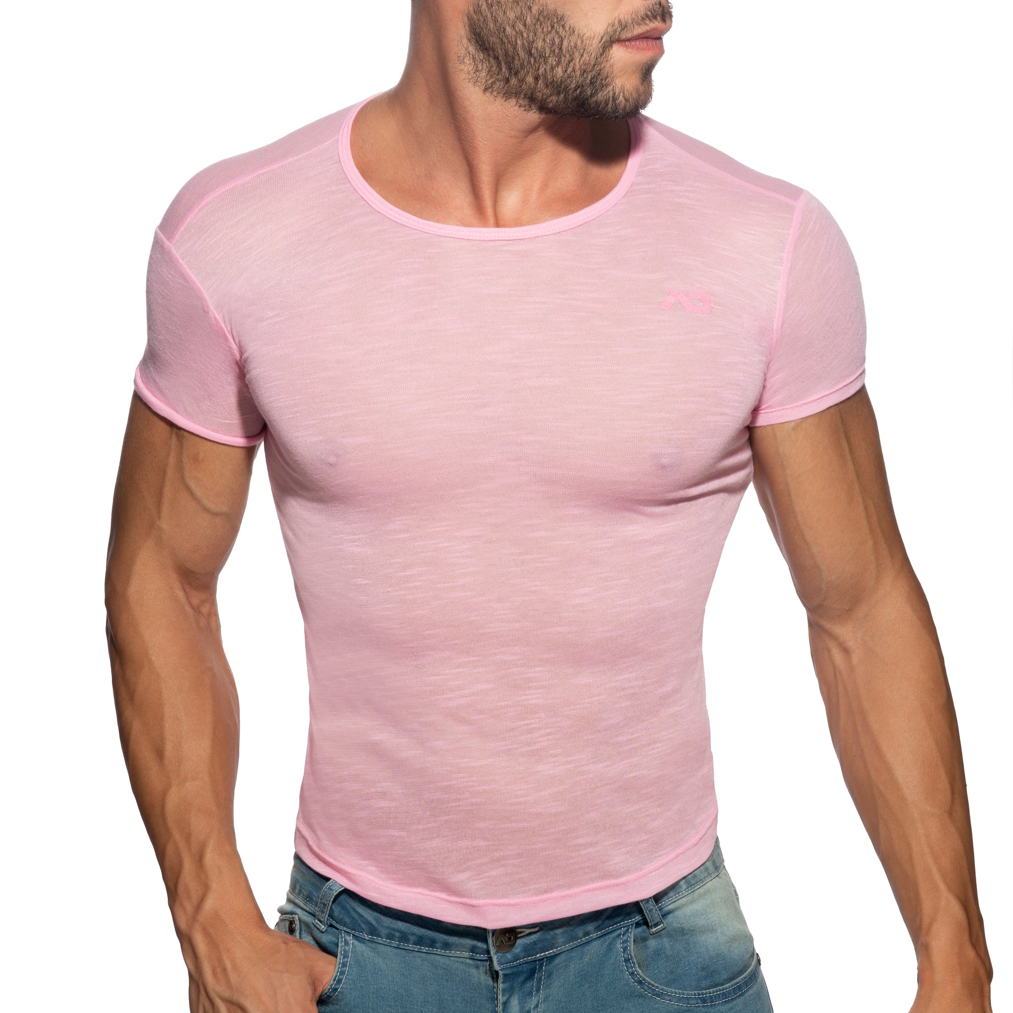 Addicted Thin Flame T-Shirt Pink AD1109