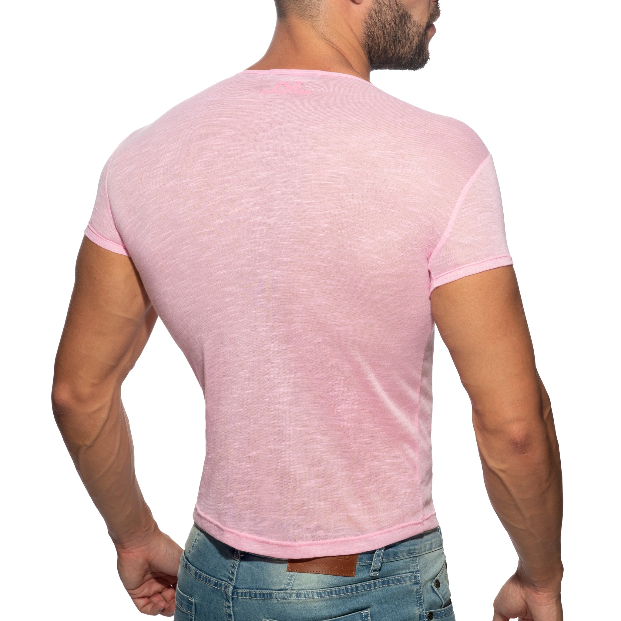 Addicted Thin Flame T-Shirt Pink AD1109