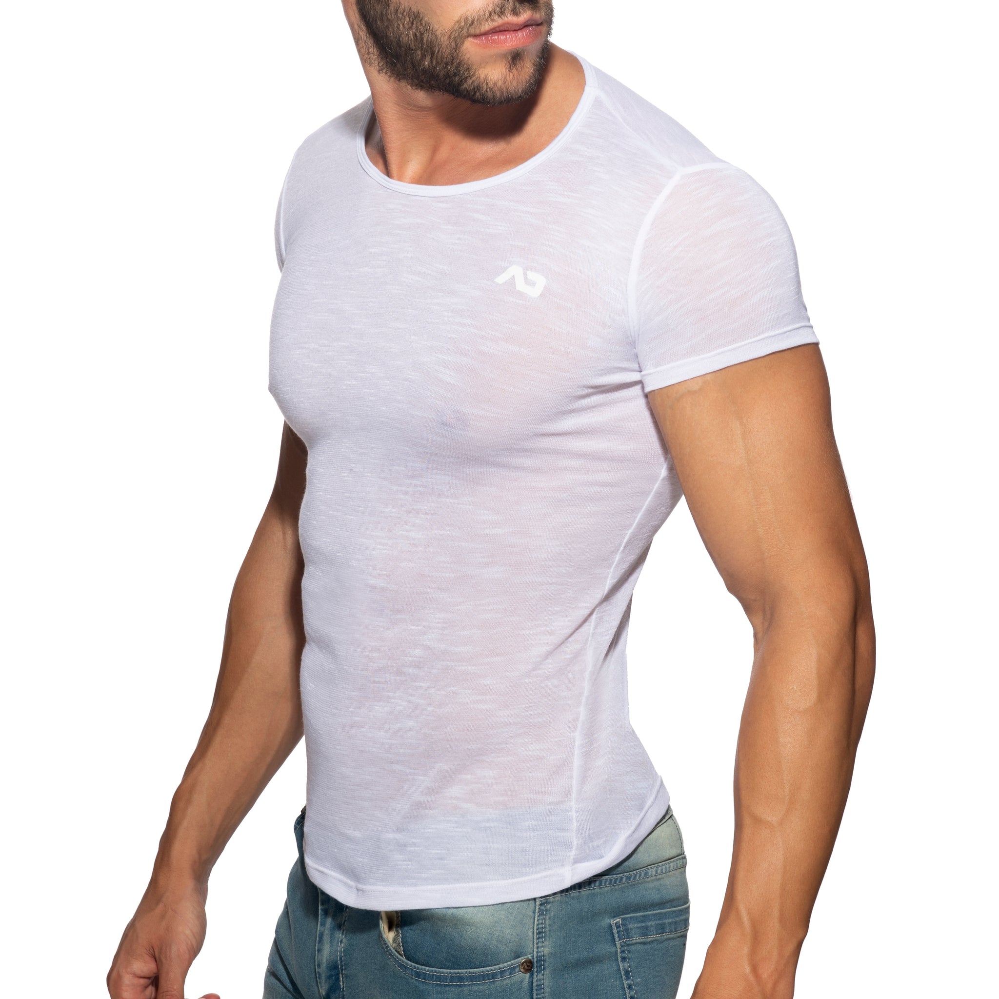 Addicted Thin Flame T-Shirt White AD1109