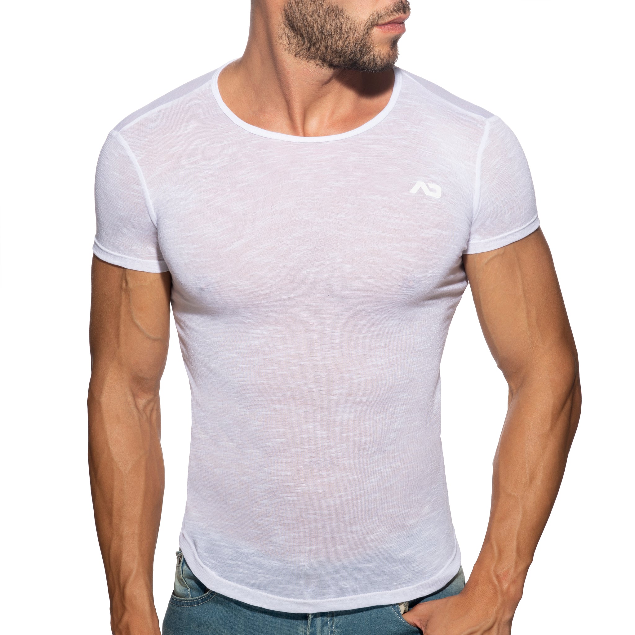Addicted Thin Flame T-Shirt White AD1109