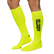 Addicted Addicted Neon Socks Neon Yellow AD1155