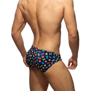 Addicted Emoji Swim Brief Navy ADS325