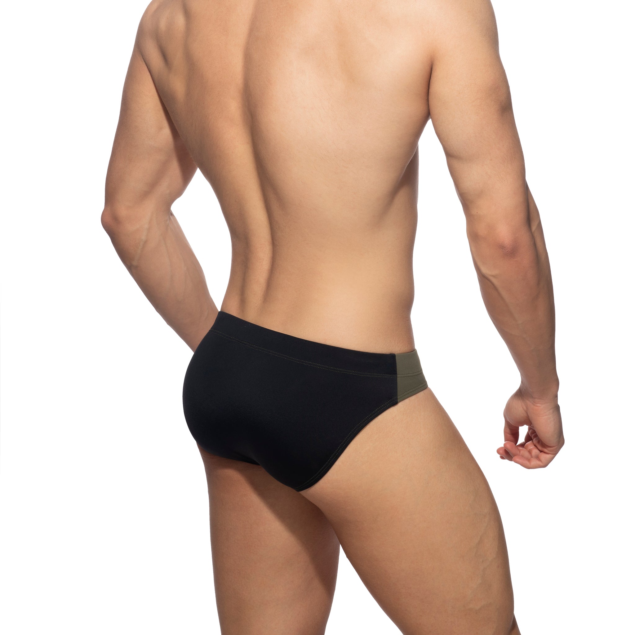 Addicted Bicolor Swim Brief Khaki ADS315